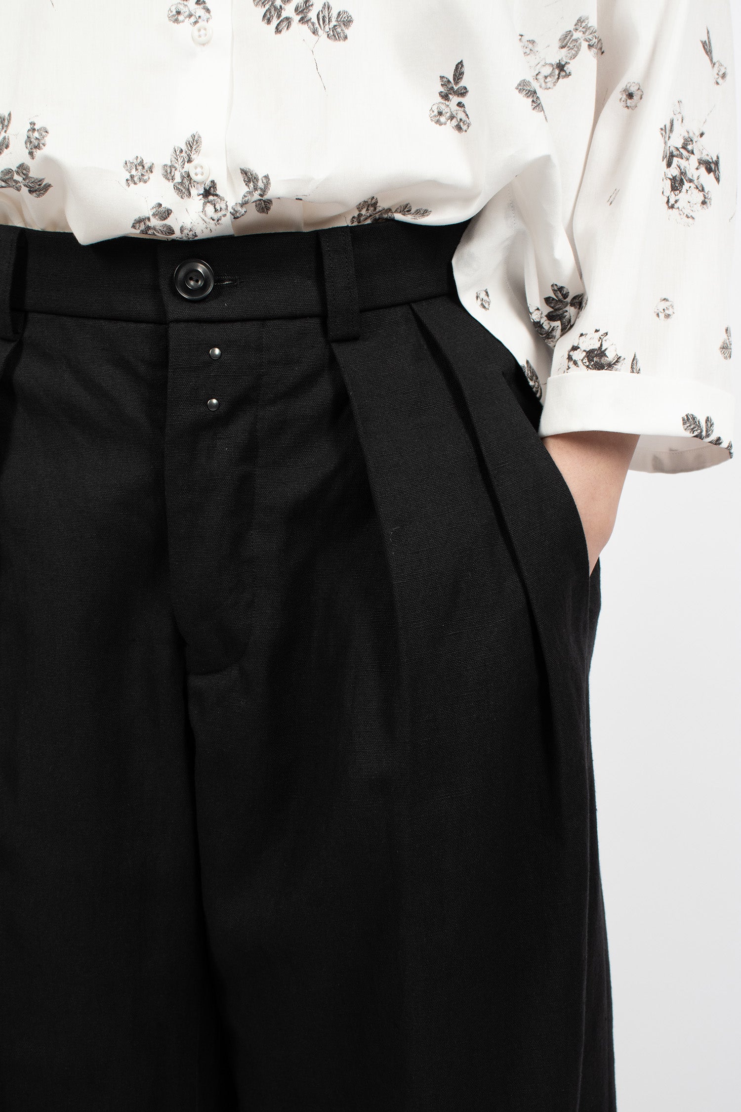 Pablo Canvas Pants Black