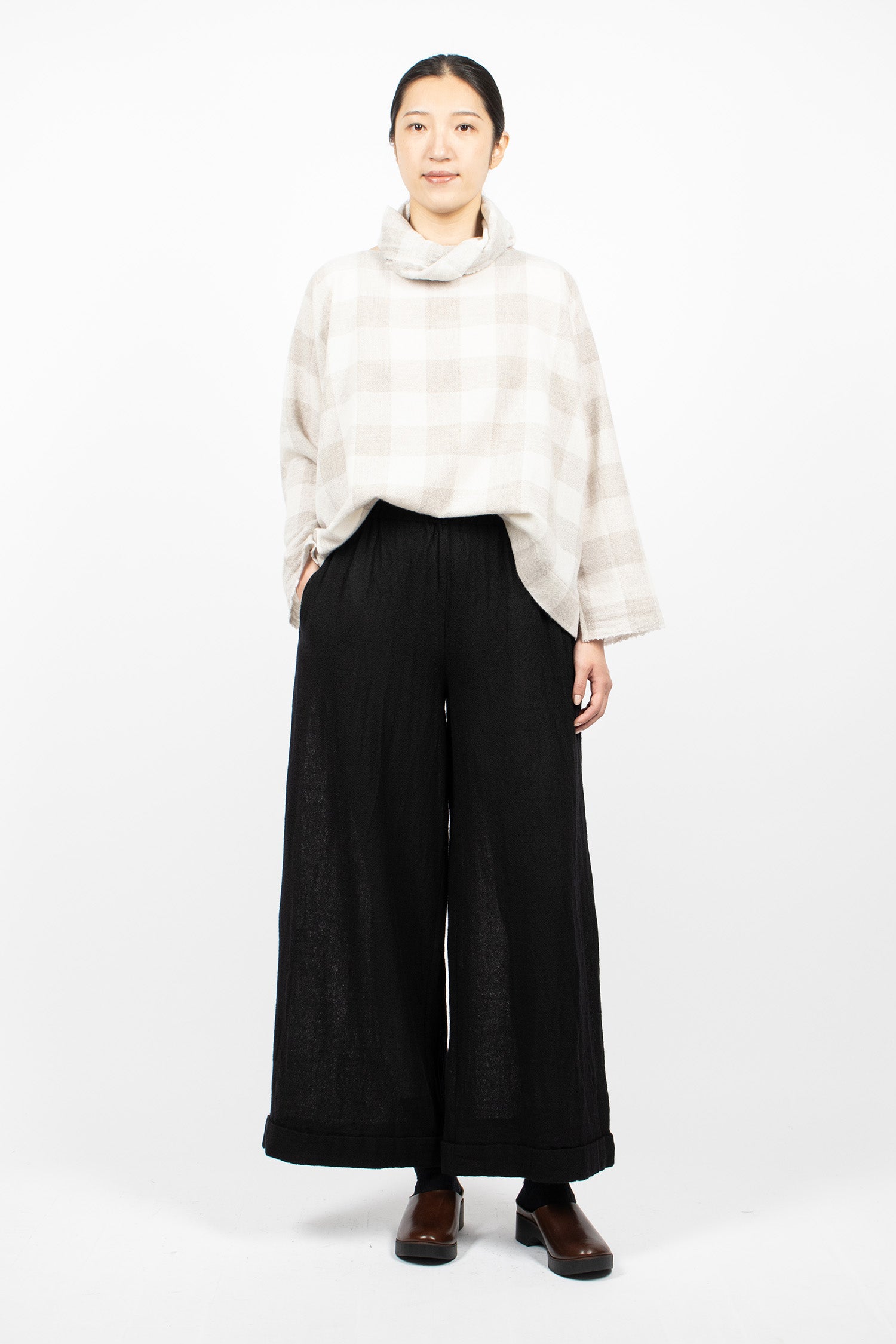 Spi Pyjama Trousers Black Wool