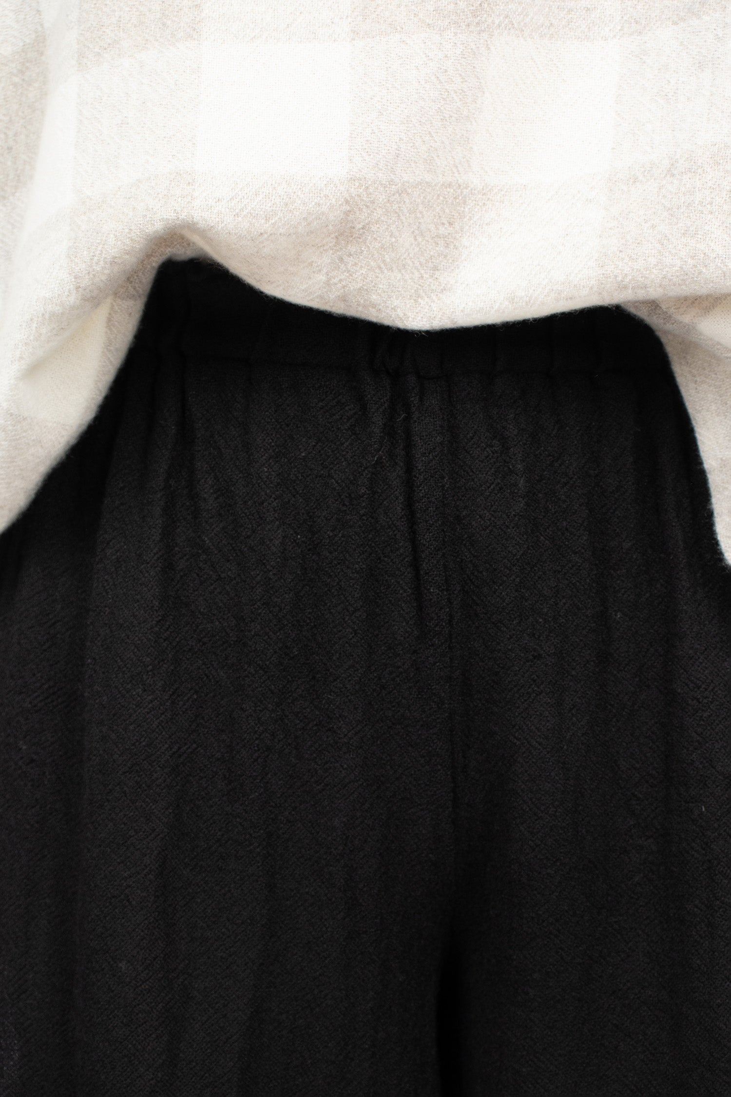 Spi Pyjama Trousers Black Wool