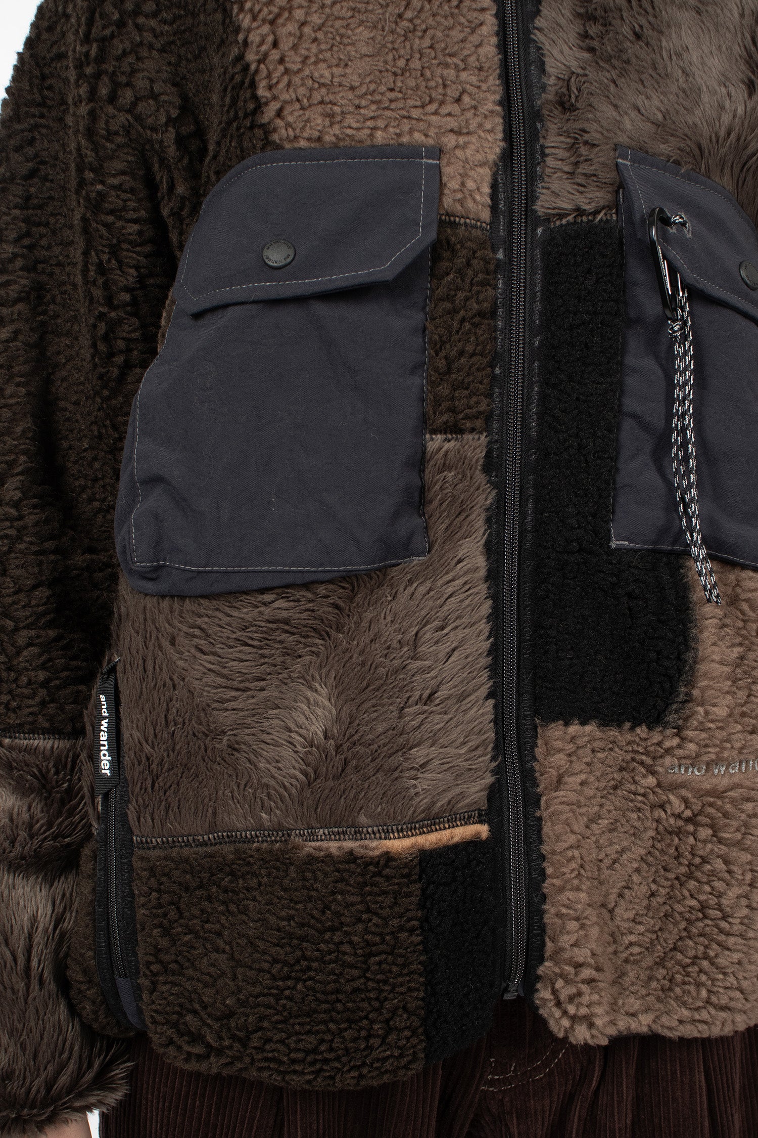 Mix Boa Jacket Brown