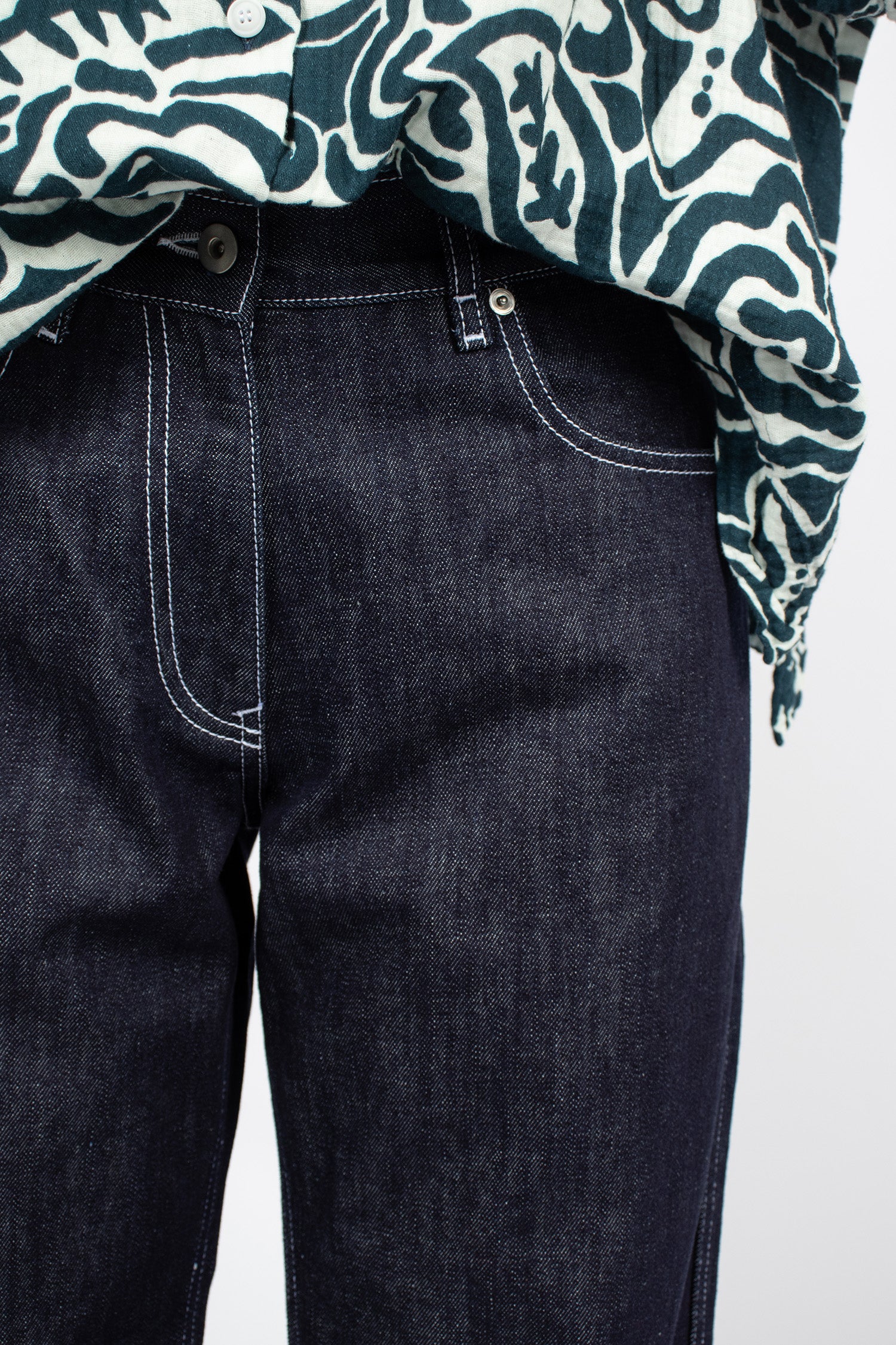 Paulo Denim Pants Dark Indigo