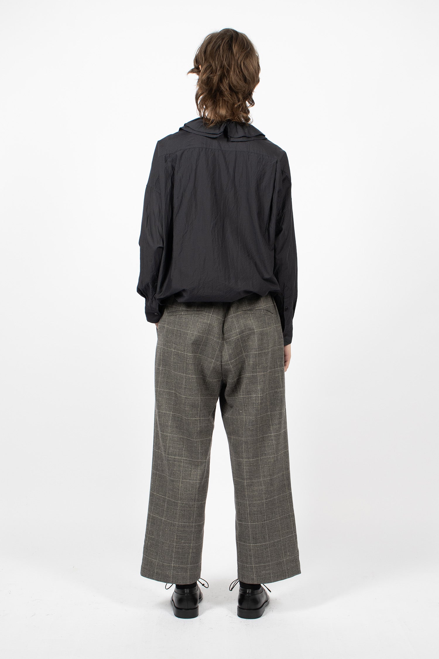 Easy Trousers Windowpane Grey