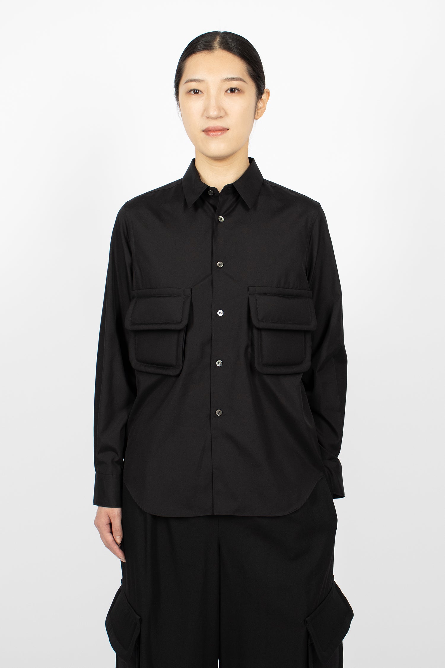 Padded Pocket Shirt Black