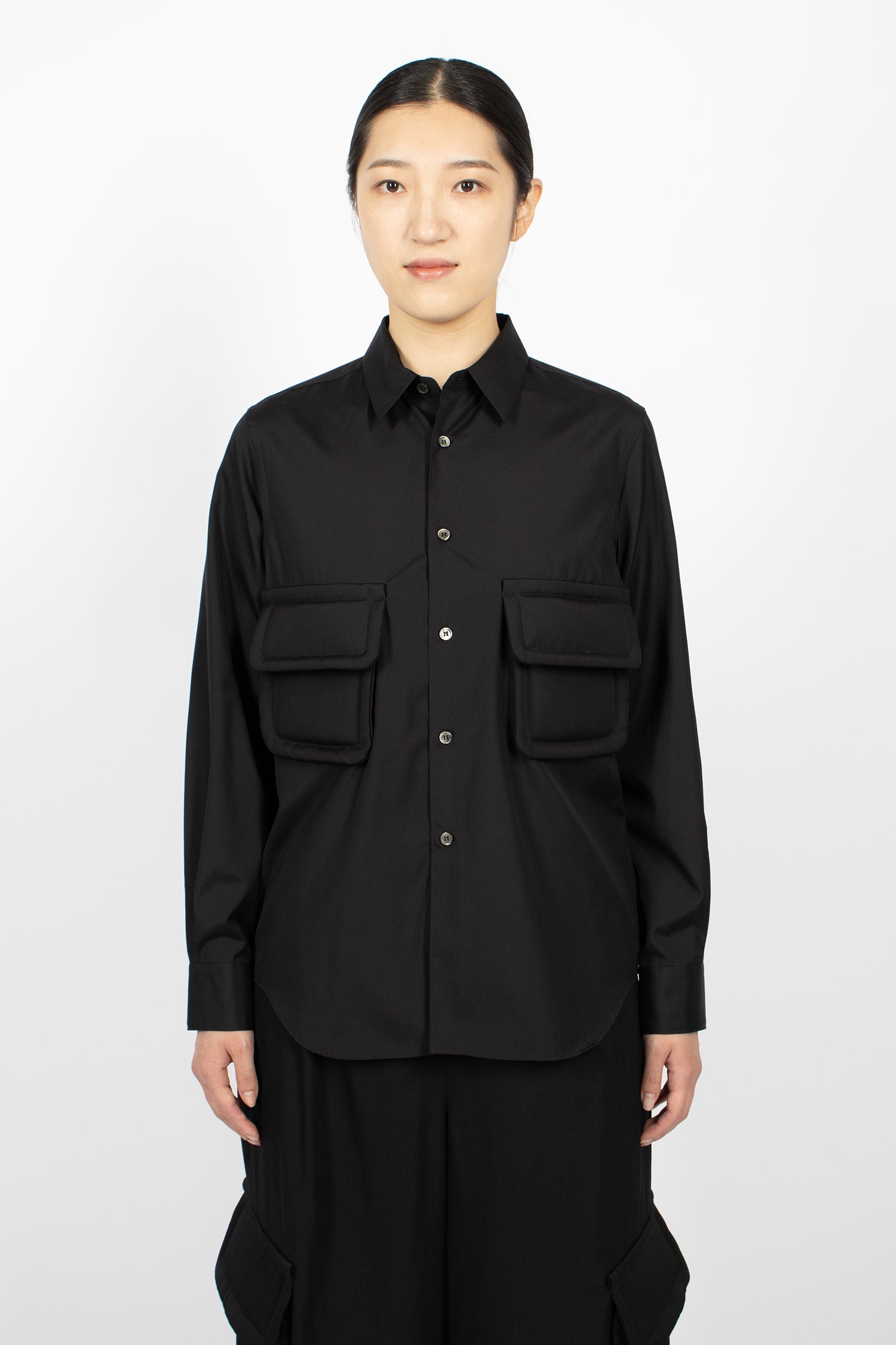 Padded Pocket Shirt Black