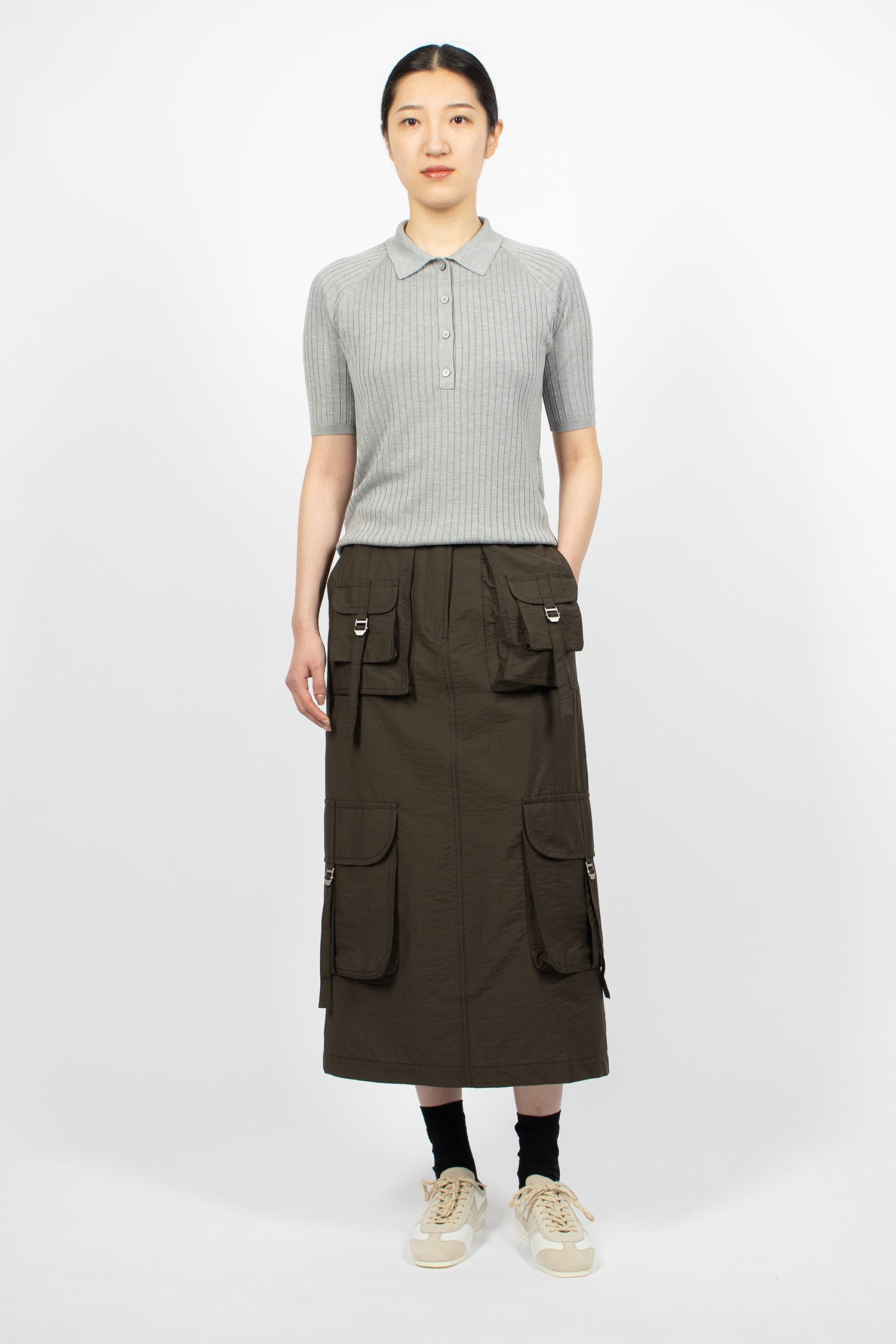 Cargo Skirt Dark Grey