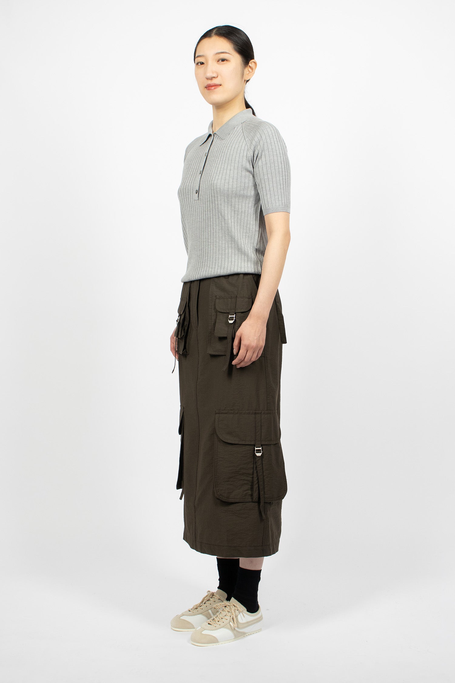 Cargo Skirt Dark Grey