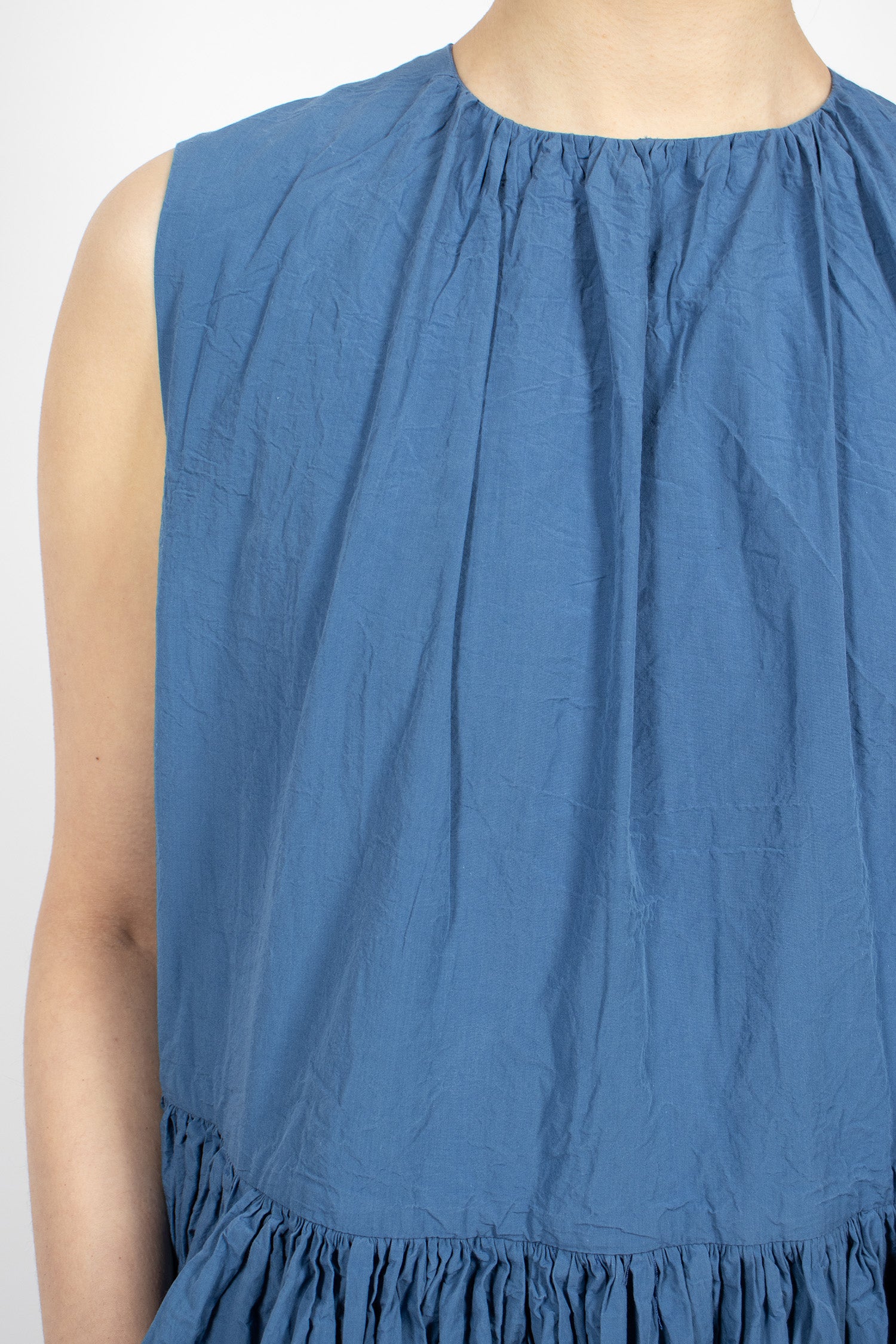 Pomme Ruche Dress Medium Blue