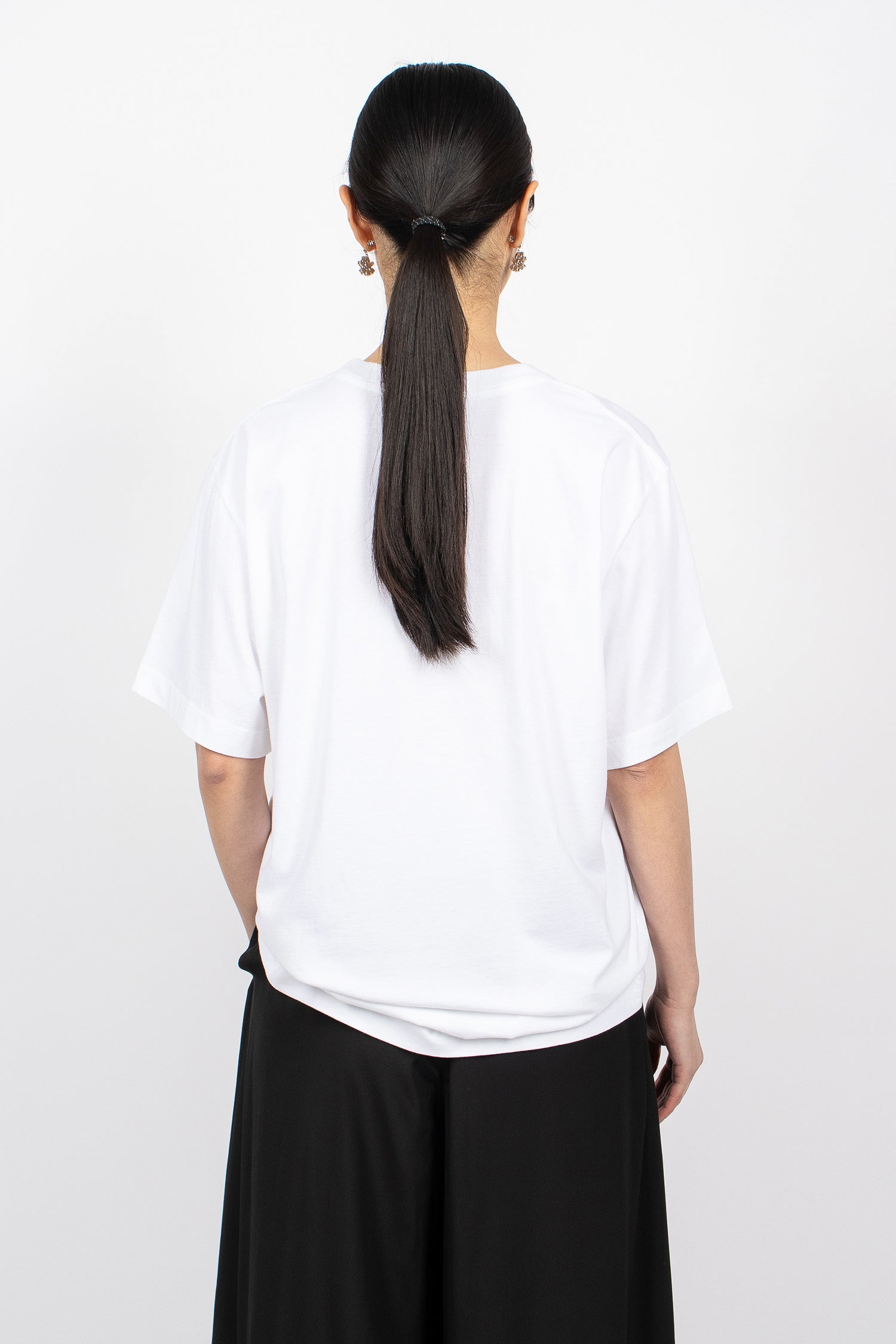 Poppy Field Print T-Shirt White