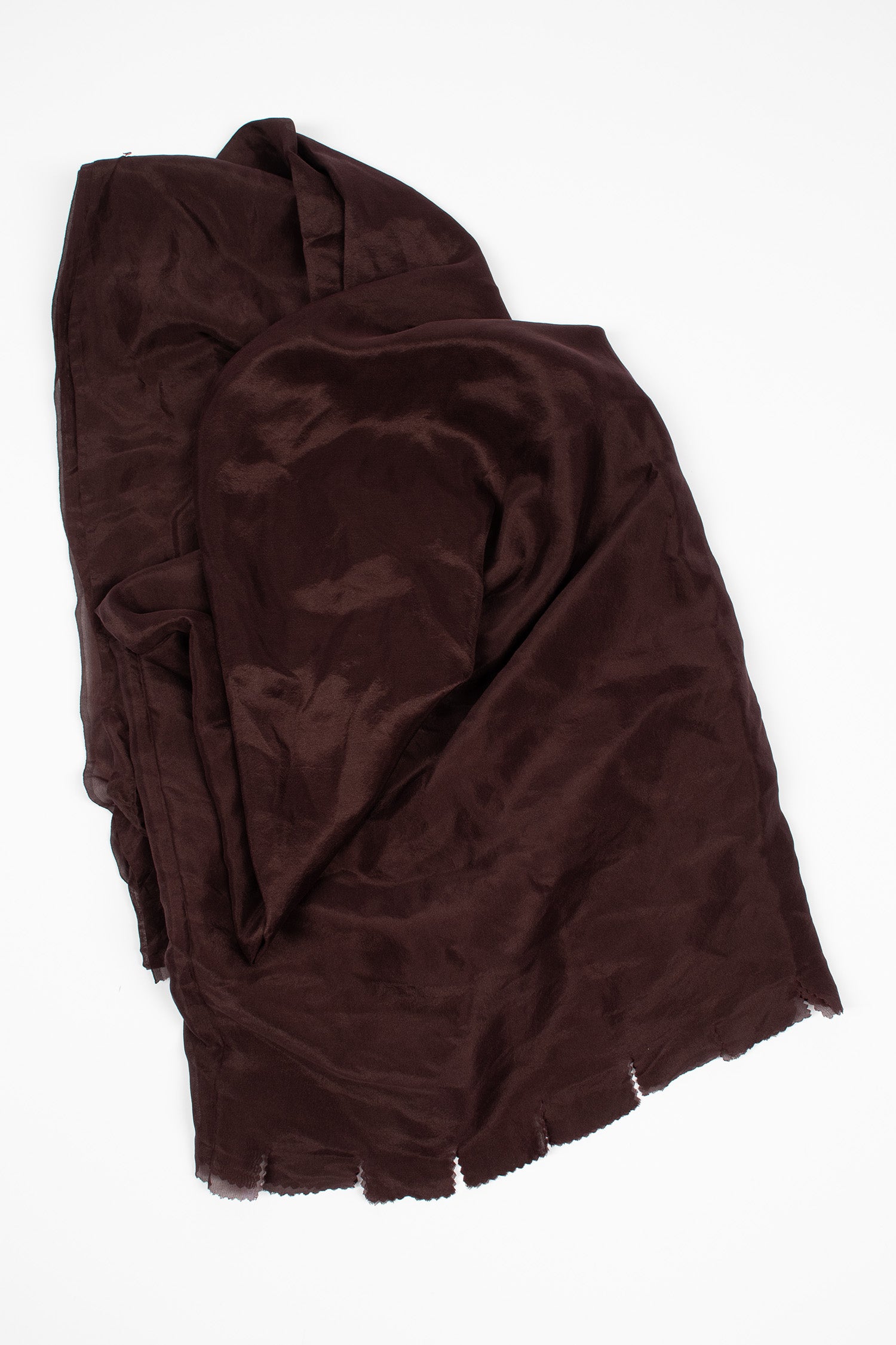 Silk Habotai Light Scarf Maroon