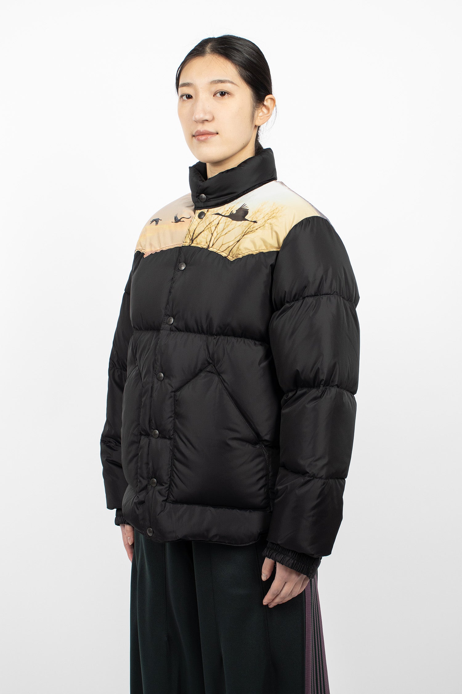 Needles x Rocky Mountain Down Jacket Black