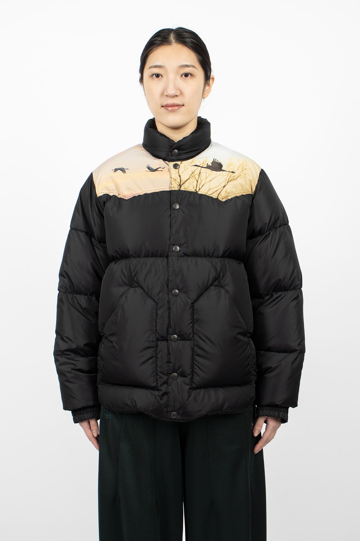 Needles x Rocky Mountain Down Jacket Black