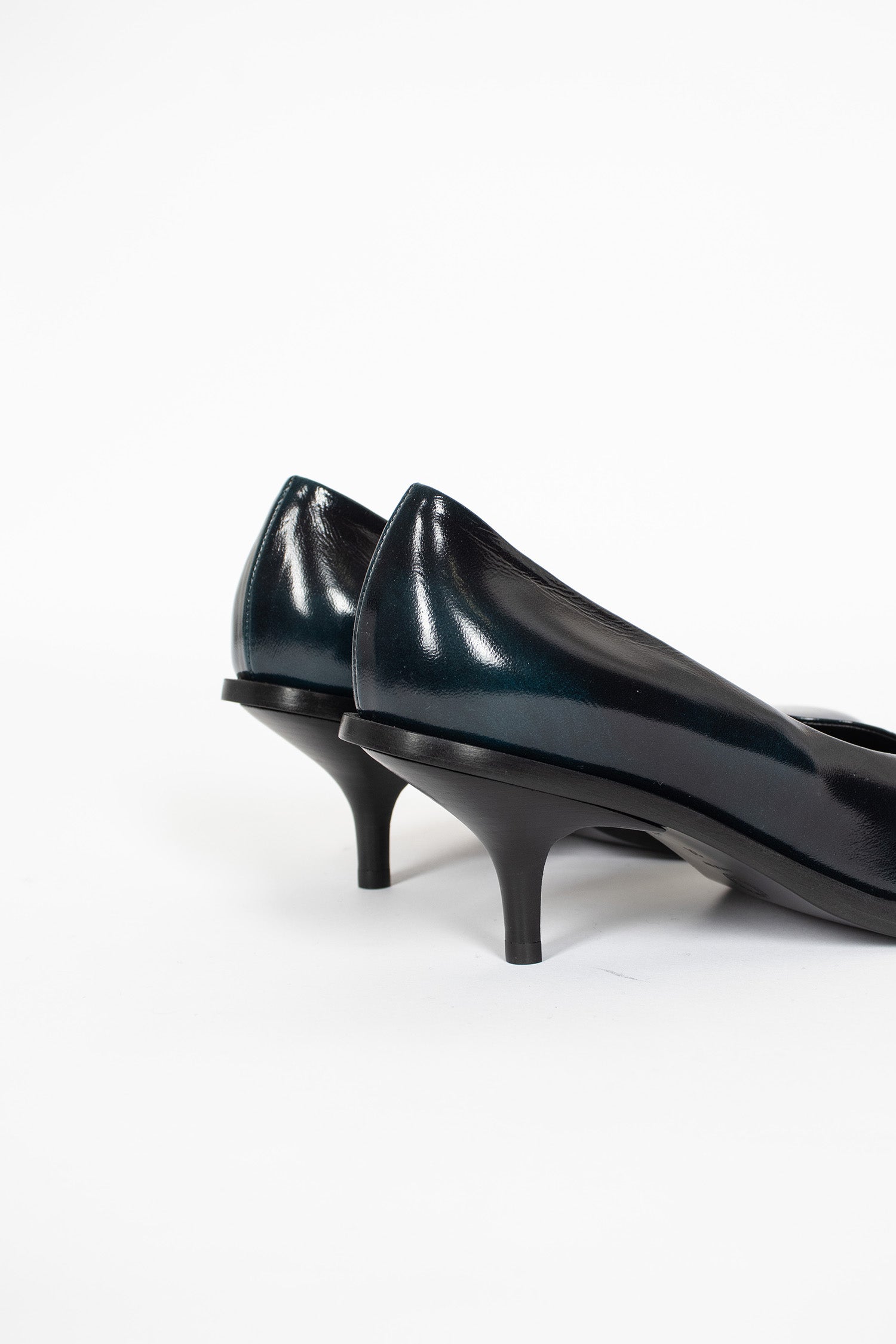 Leather Pumps Turquoise