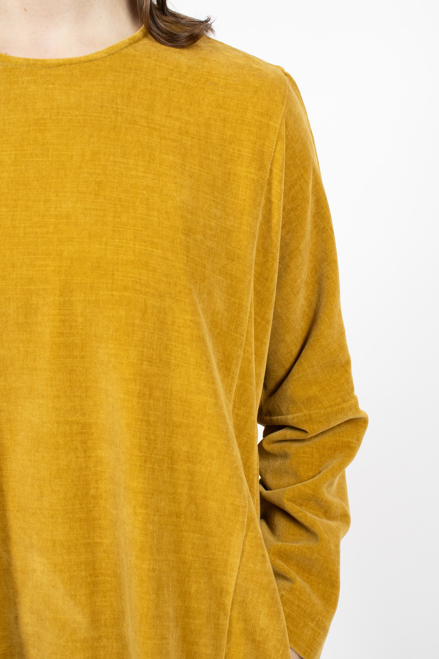 PYJ Rouch Velvet Dress Ocra