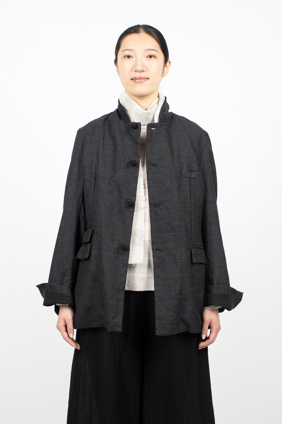 G Reversible Jacket Anthracite Black