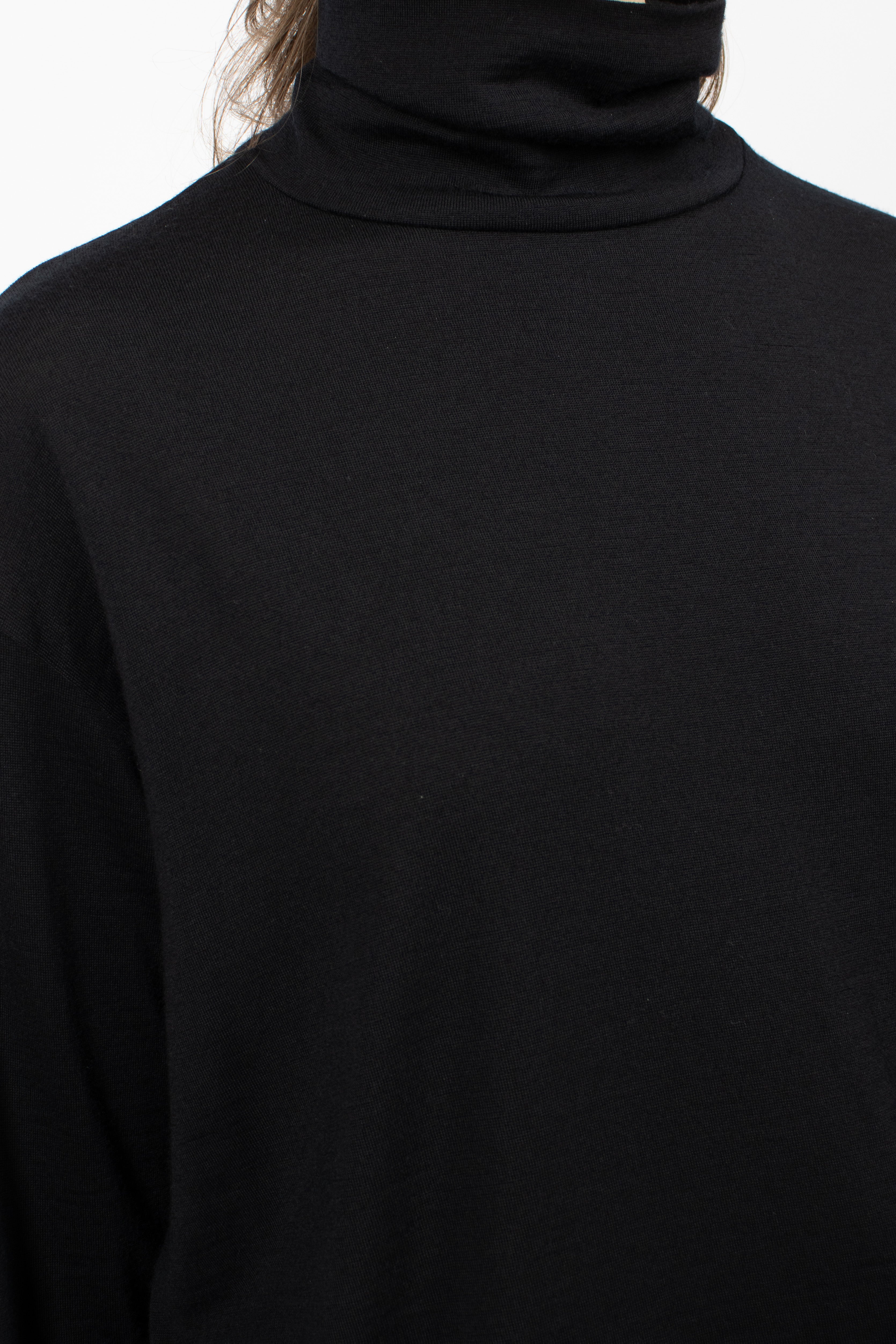 Turtleneck Big Pullover Black