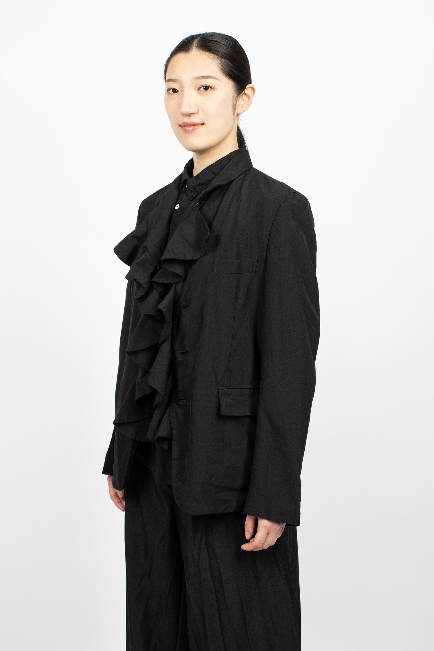 Frill Jacket Black