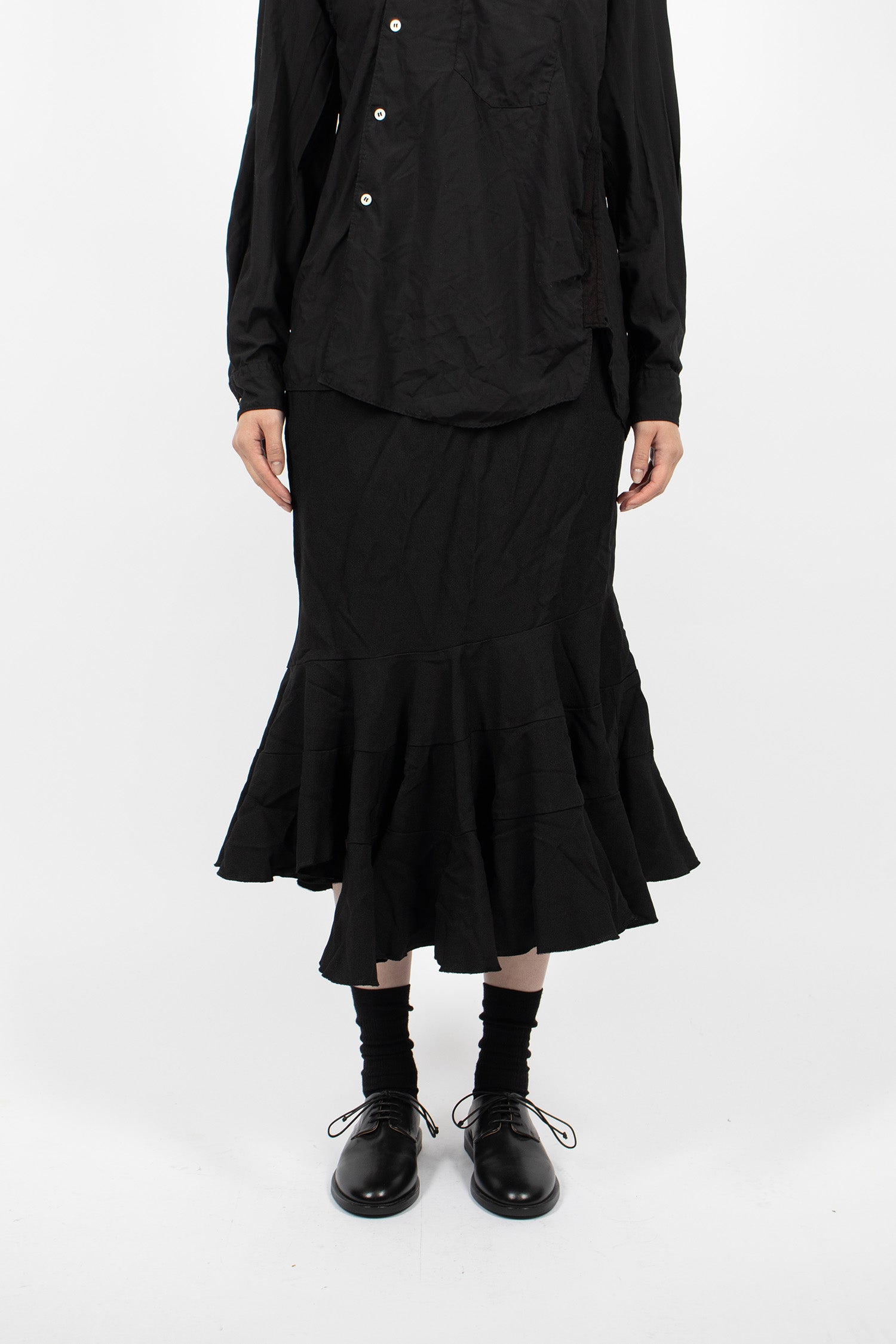 Mermaid Twill Skirt Black