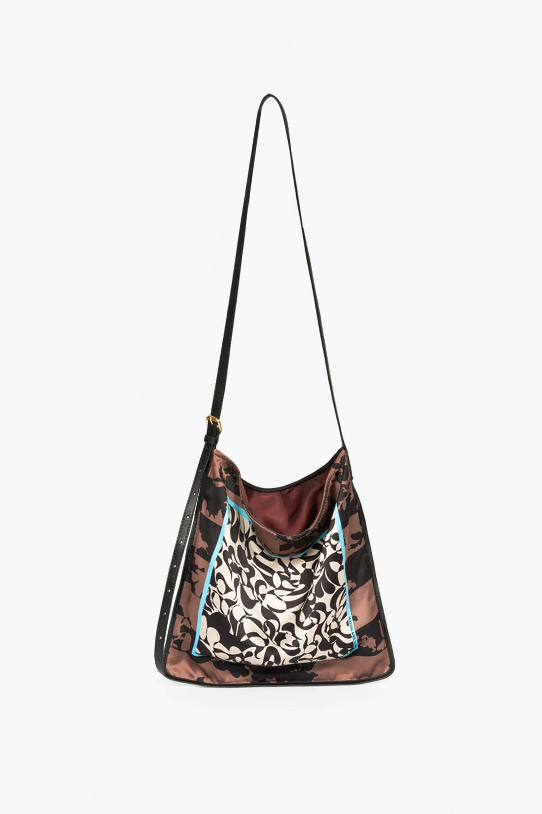 Small Reversible Scarf Bag Burgundy