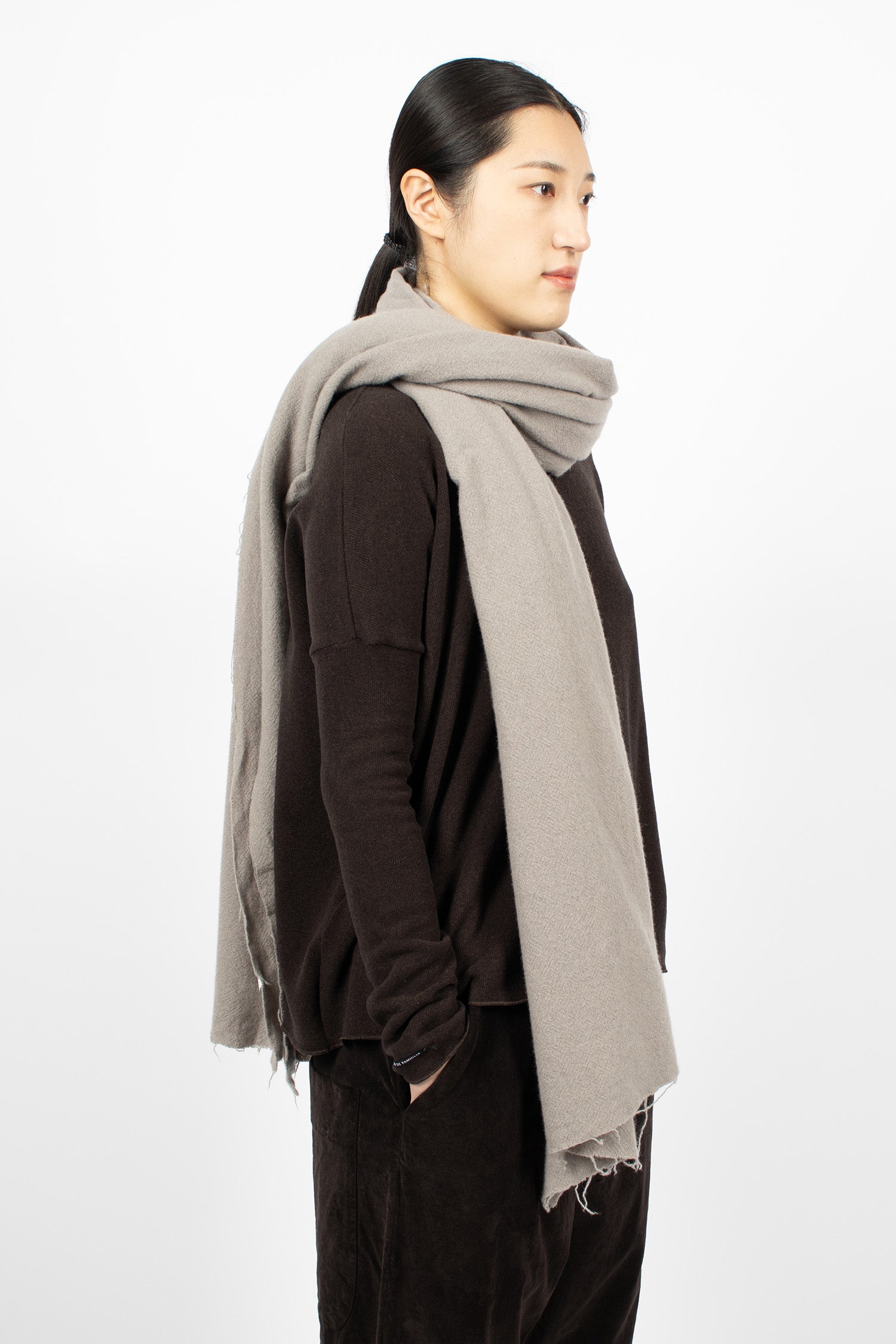 UP#94_31 Upcycled Soft Scarf Marron Glace