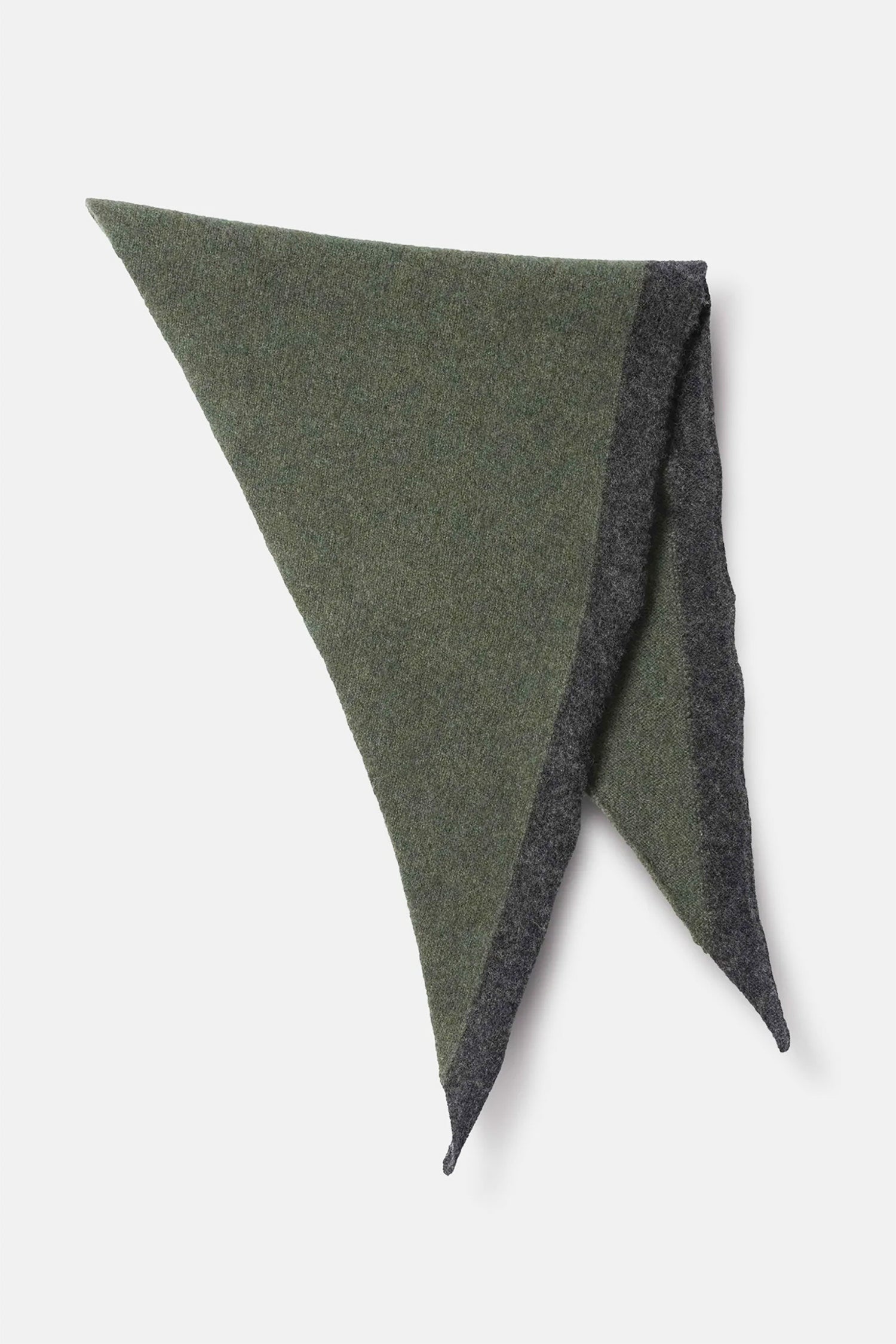 Tipped Scout Scarf Green/Charcoal