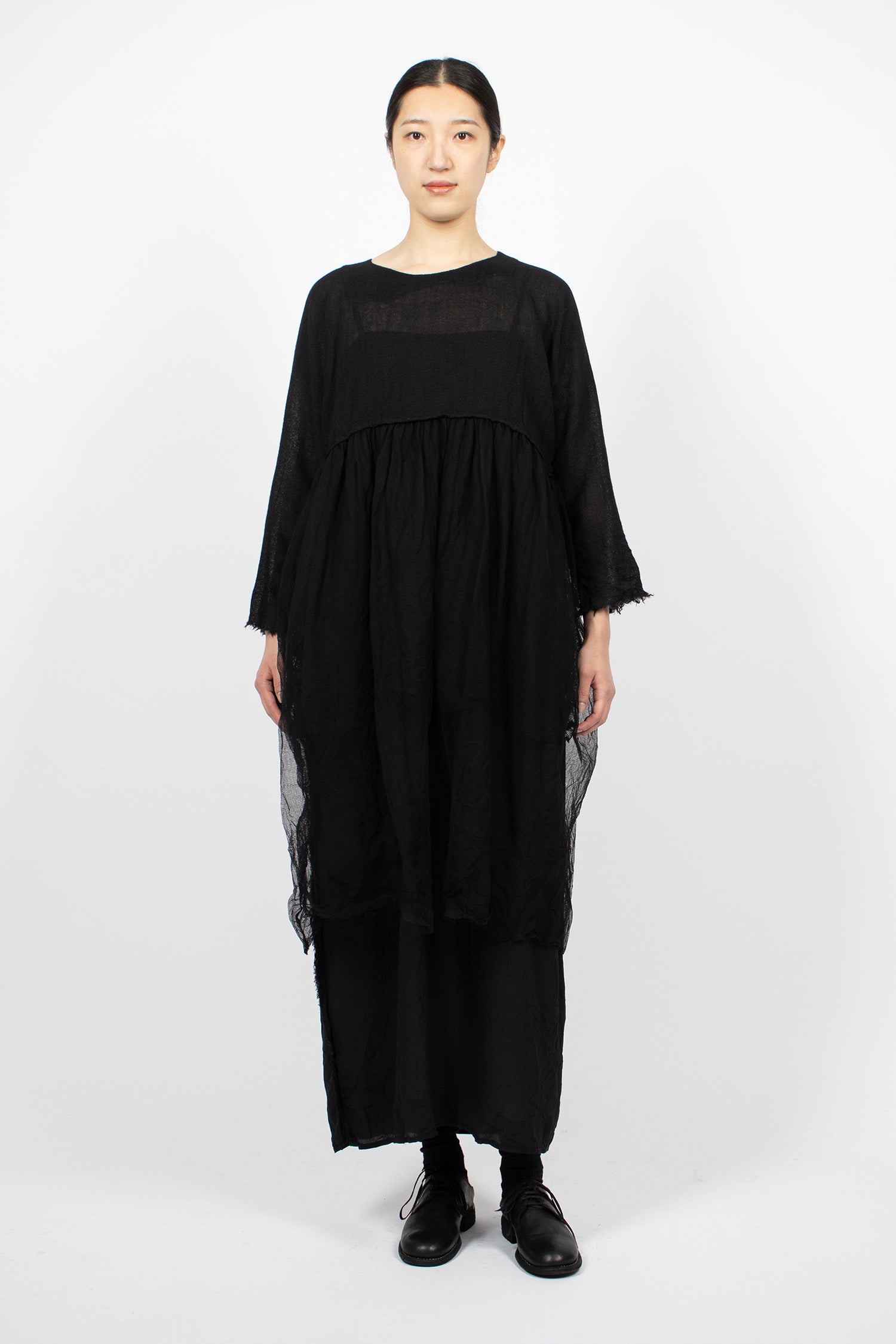 Mafalda Layered Half Dress Black