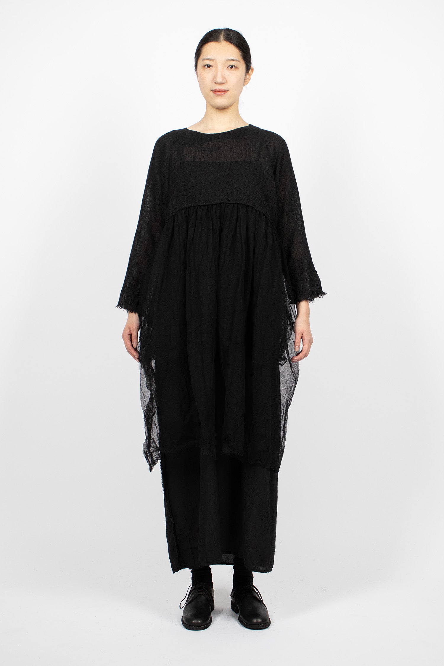 Mafalda Layered Half Dress Black