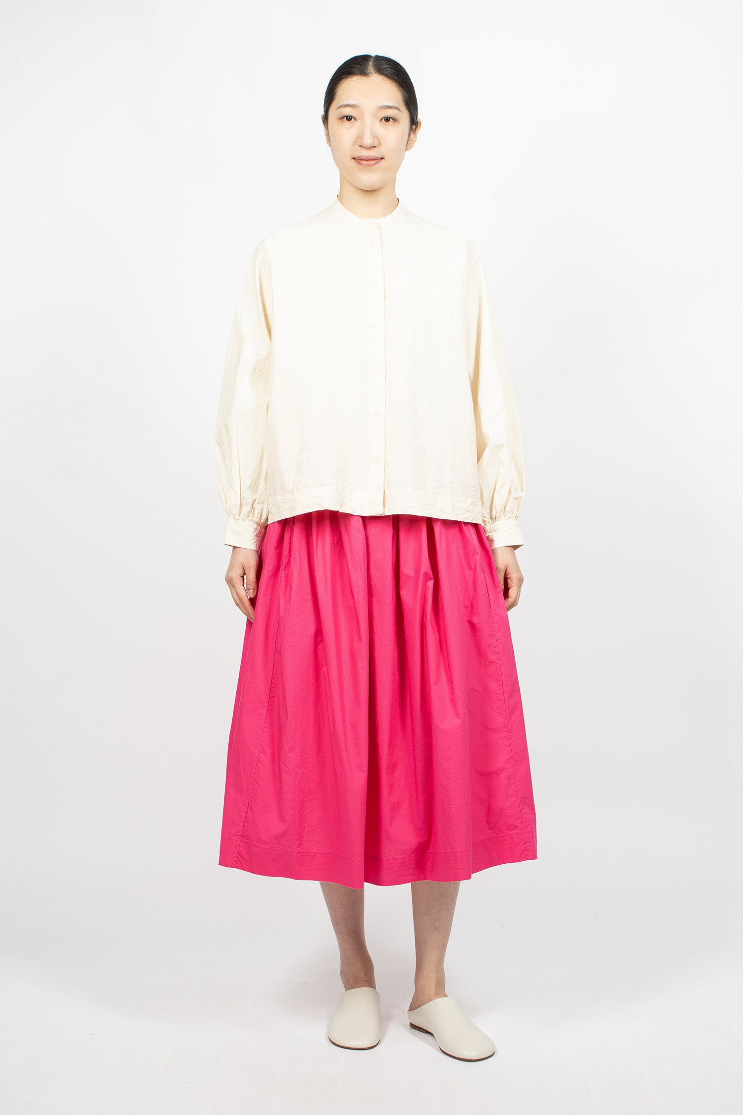 Biggy Grandad Shirt Natural