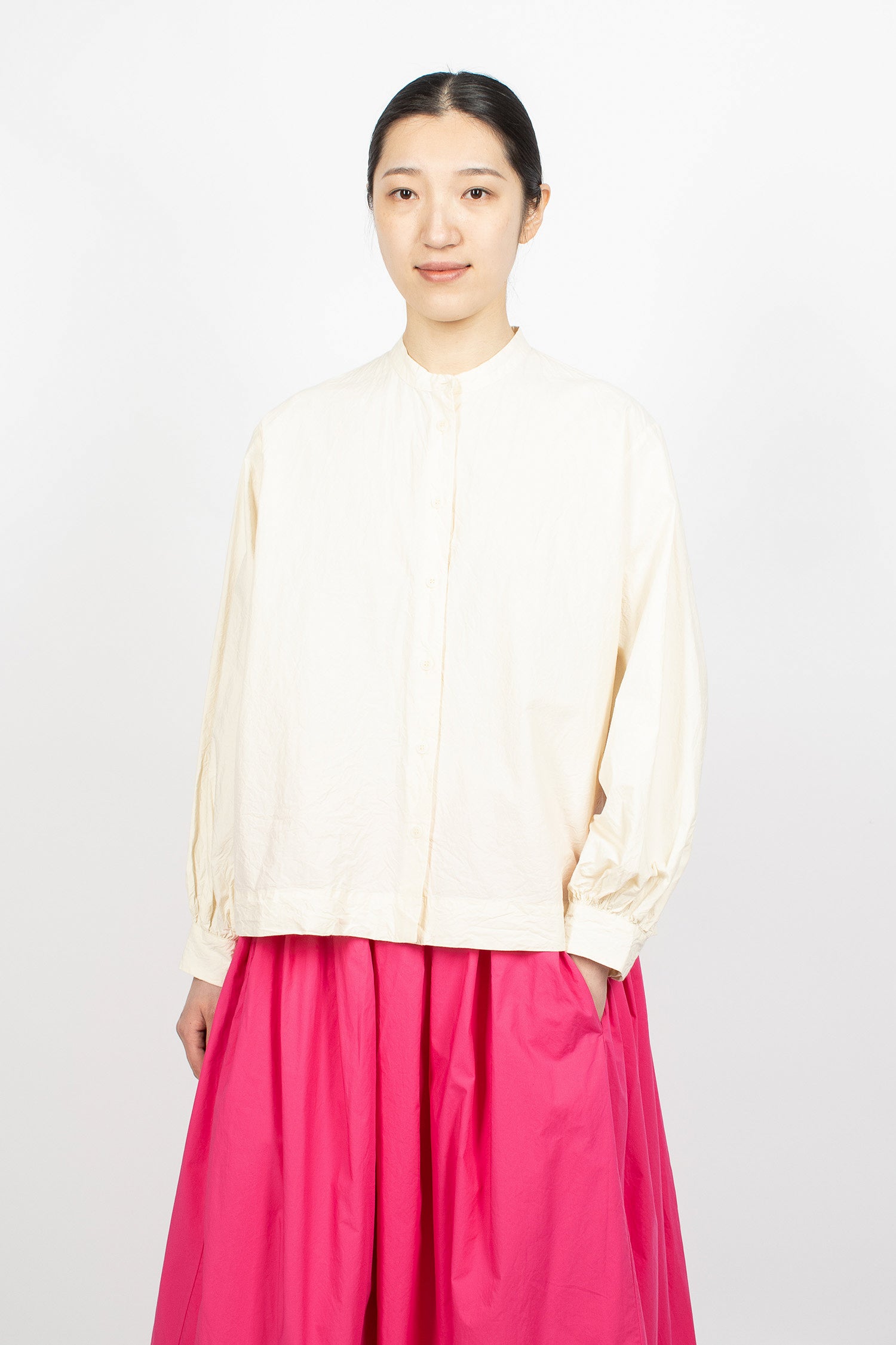 Biggy Grandad Shirt Natural