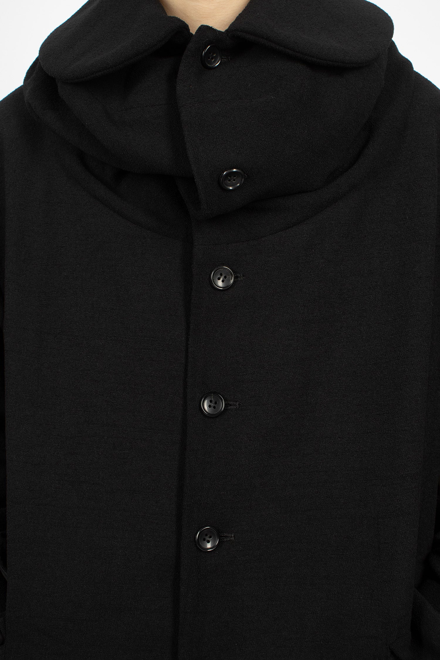 Stack Collar Lightweight Jacket Black