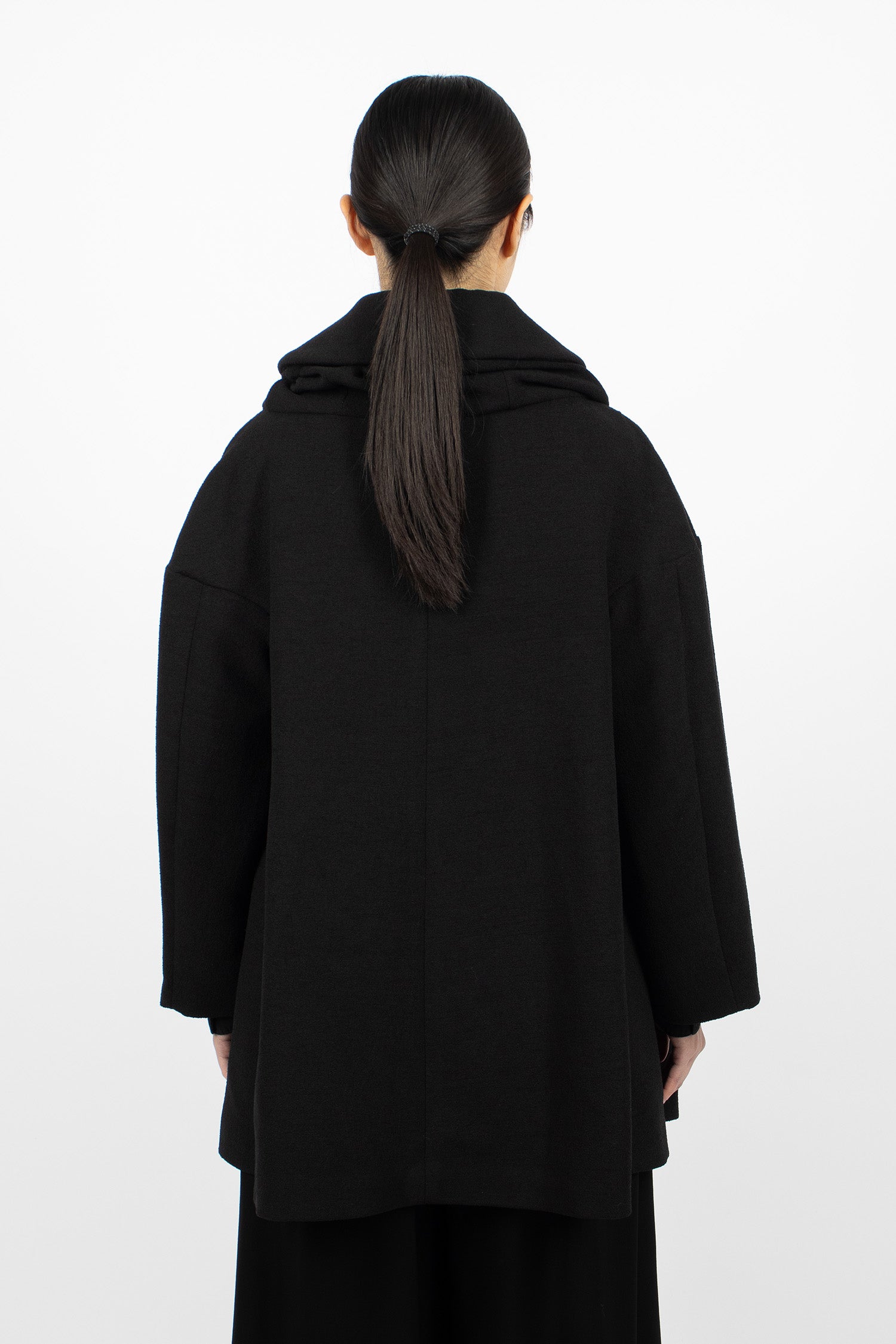 Stack Collar Lightweight Jacket Black