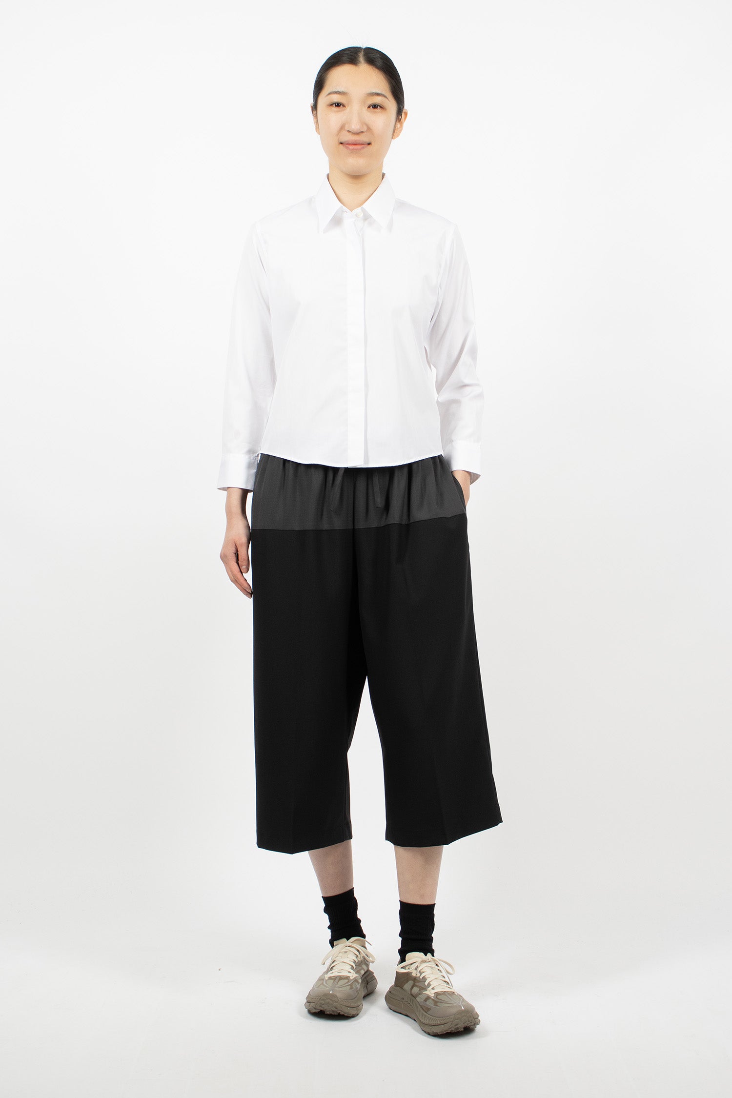 Cropped Drawstring Pants Jet