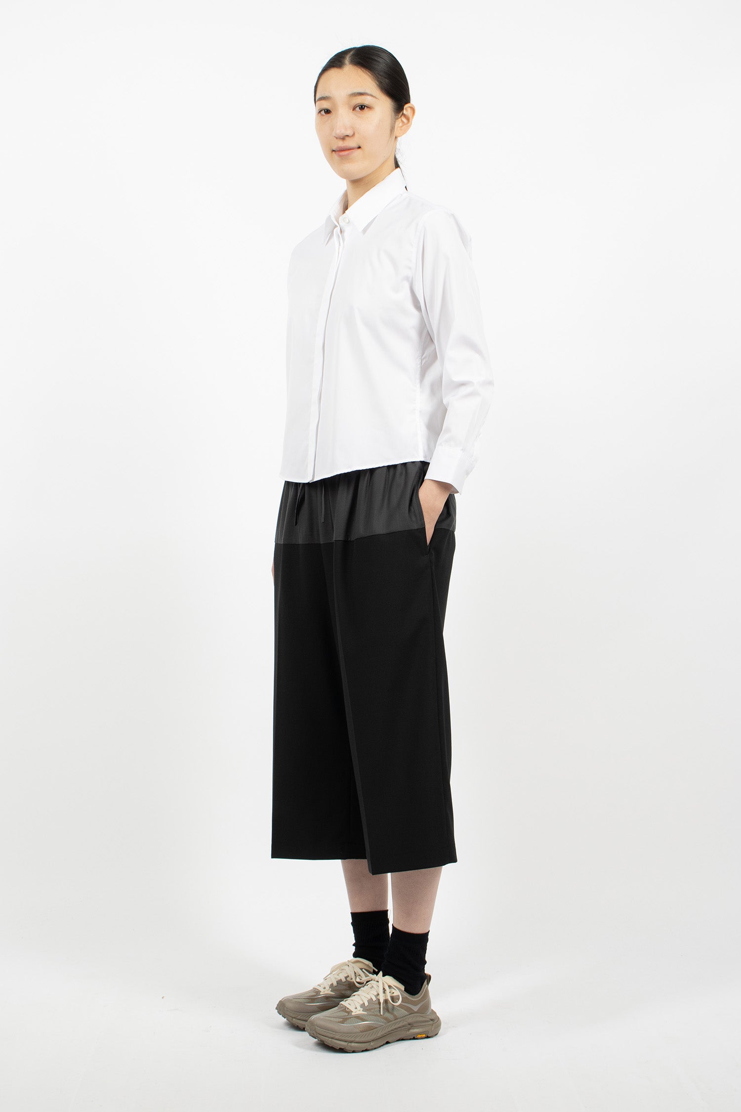 Cropped Drawstring Pants Jet