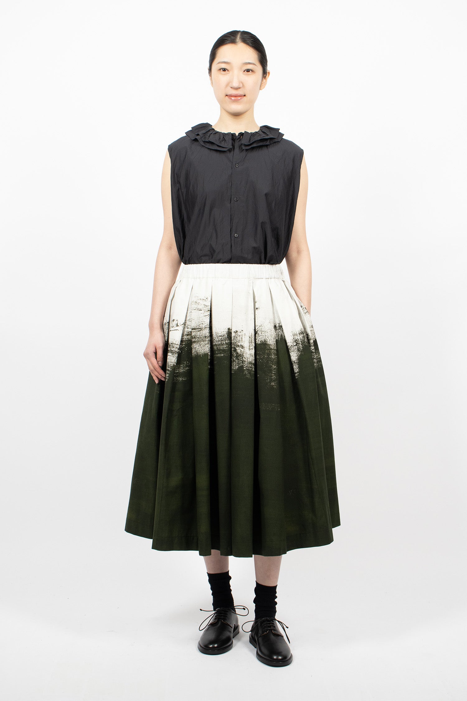 Solange Skirt White/Green