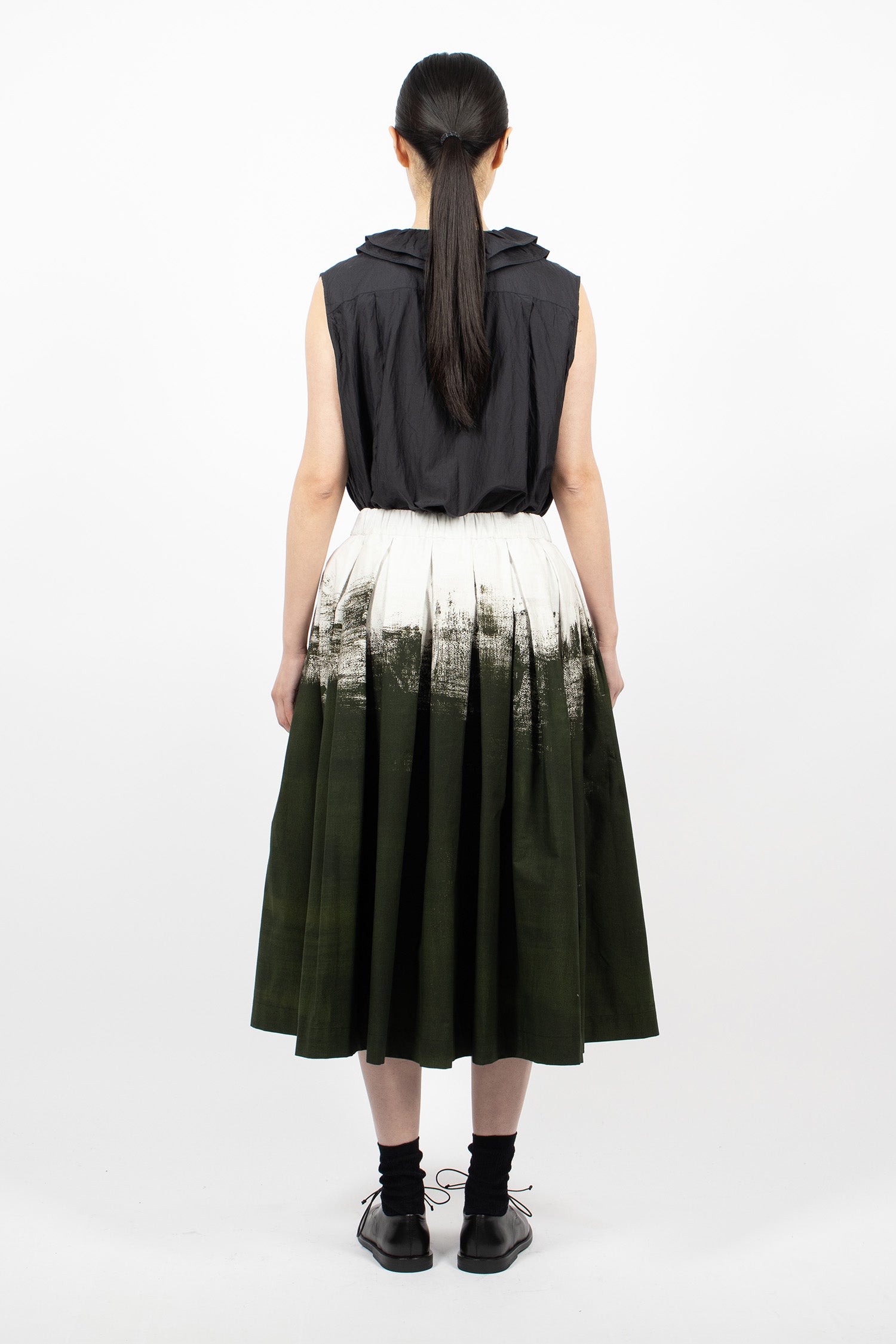 Solange Skirt White/Green