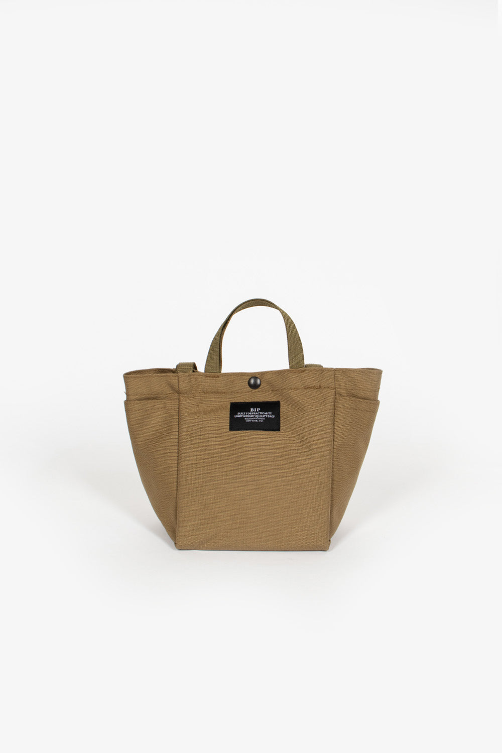 Small Side Pocket Tote Khaki