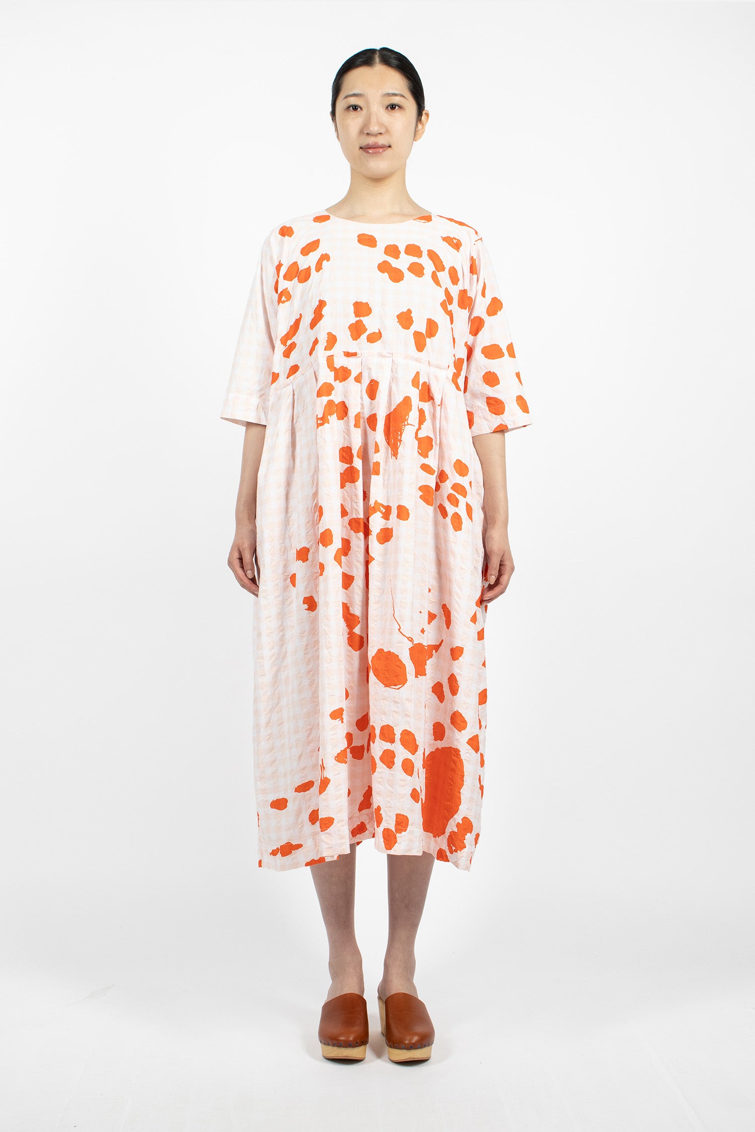 Operaio Washed Dress Corallo Scuro Drawing