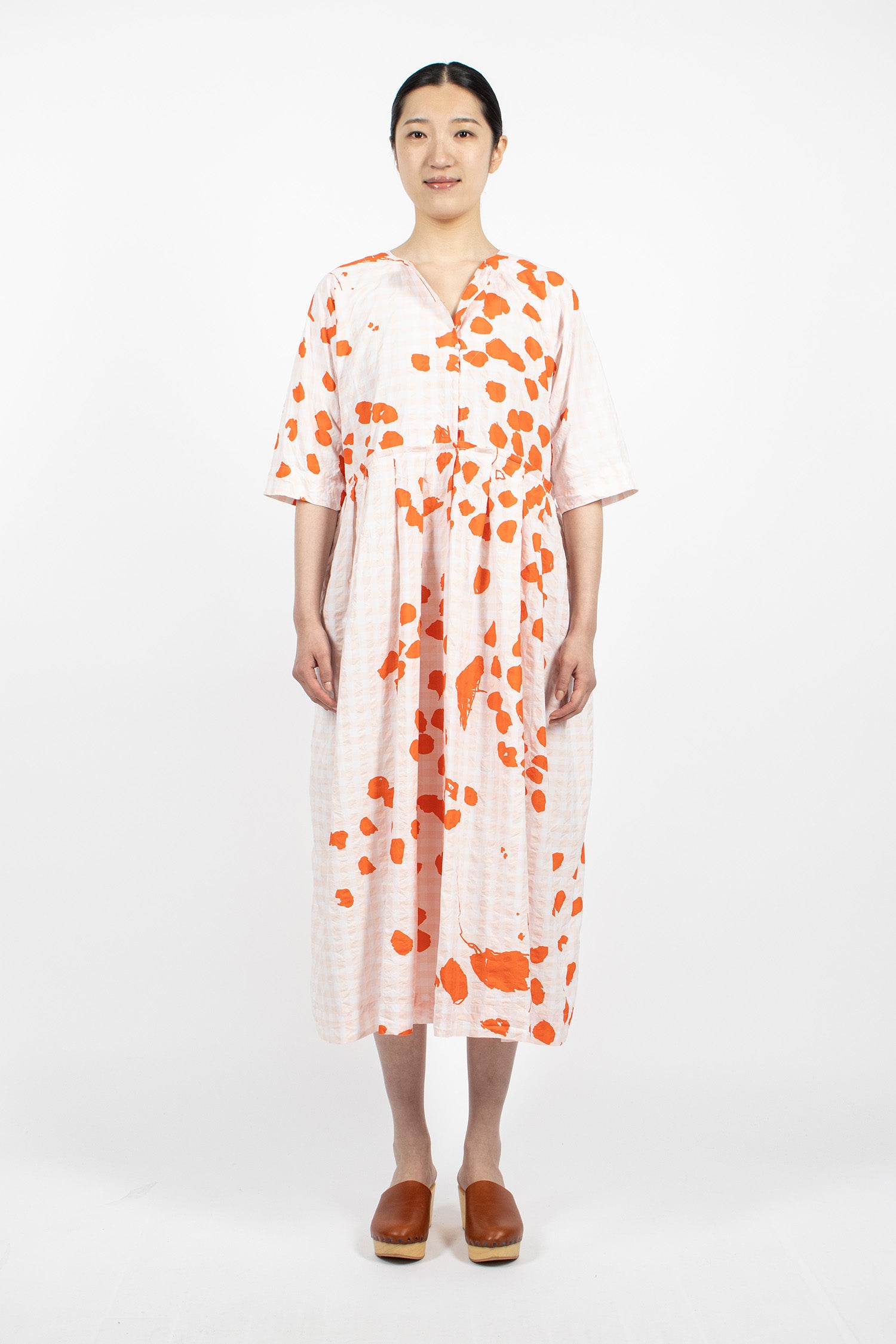 Operaio Washed Dress Corallo Scuro Drawing
