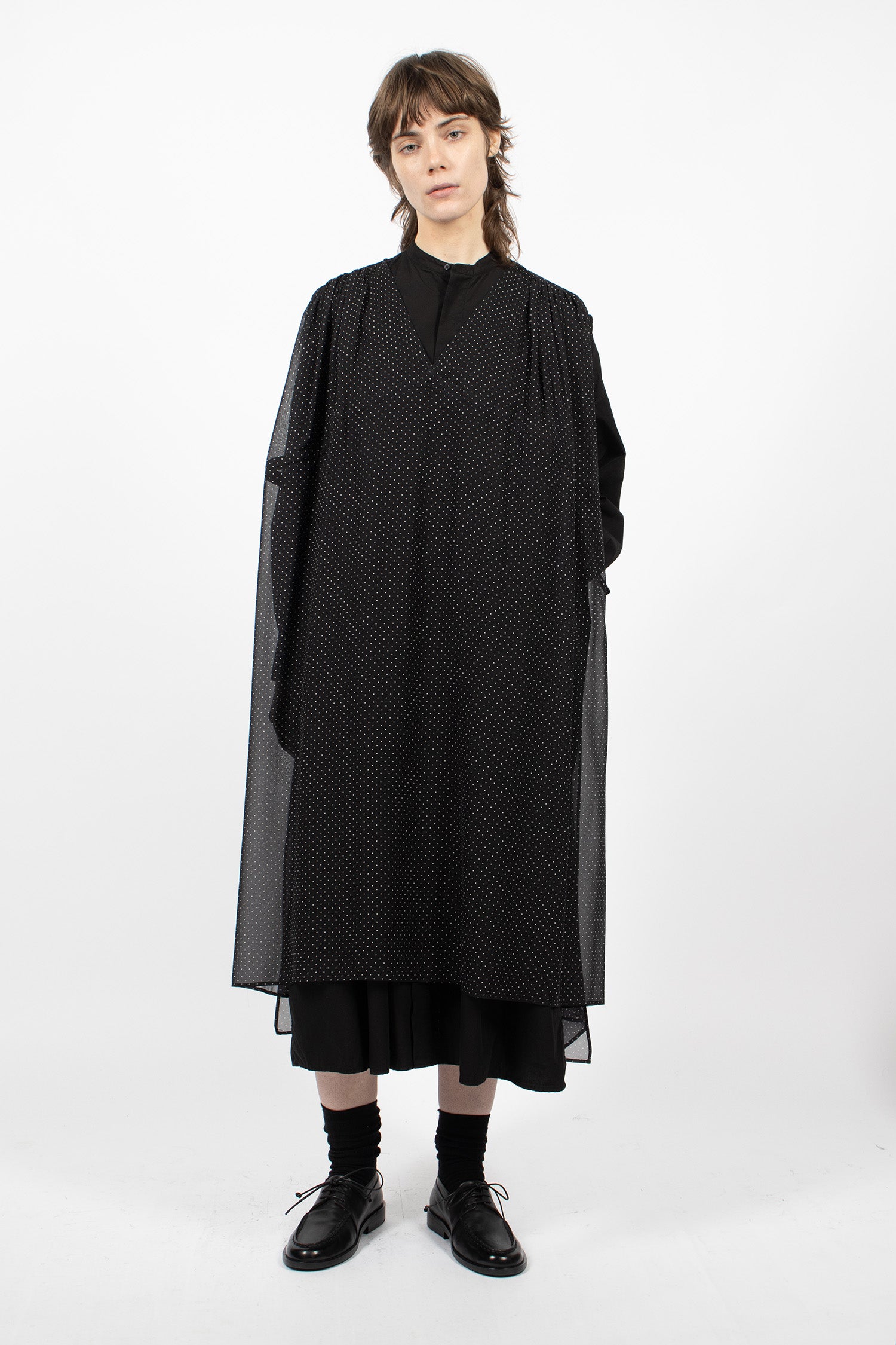 Drawstring Gilet Dress Midnight