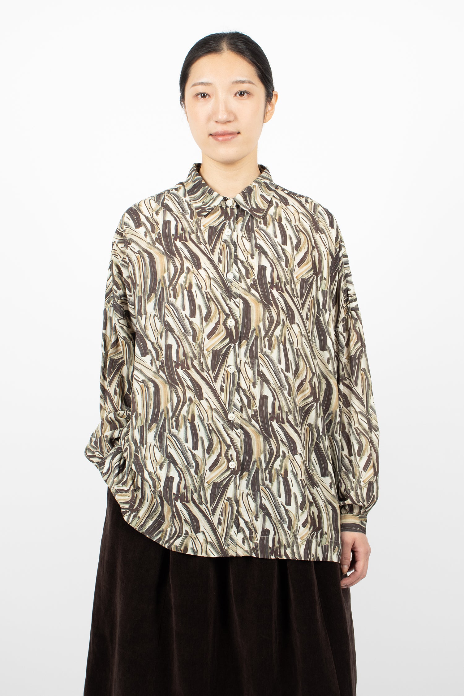 Squarbi Shirt Ebony/Cosie Print