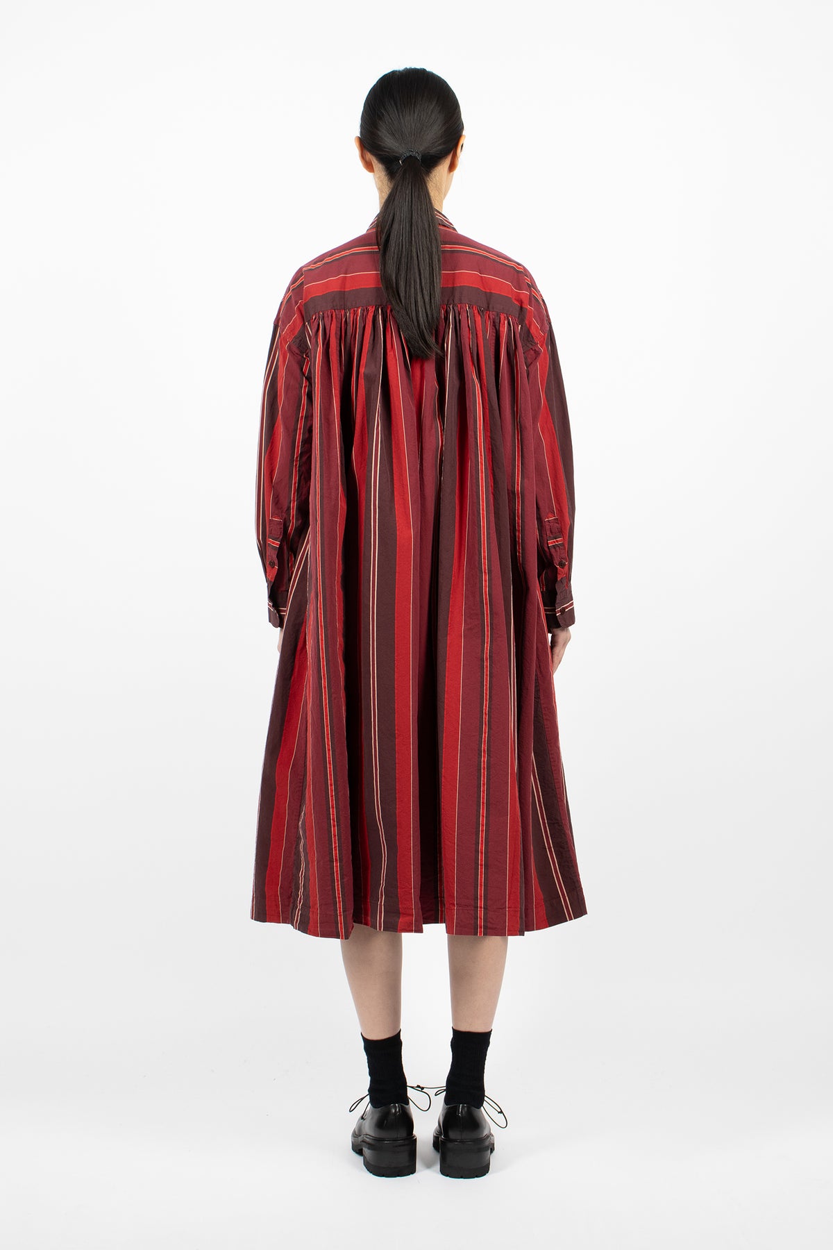 Yukari Dress Red Stripes