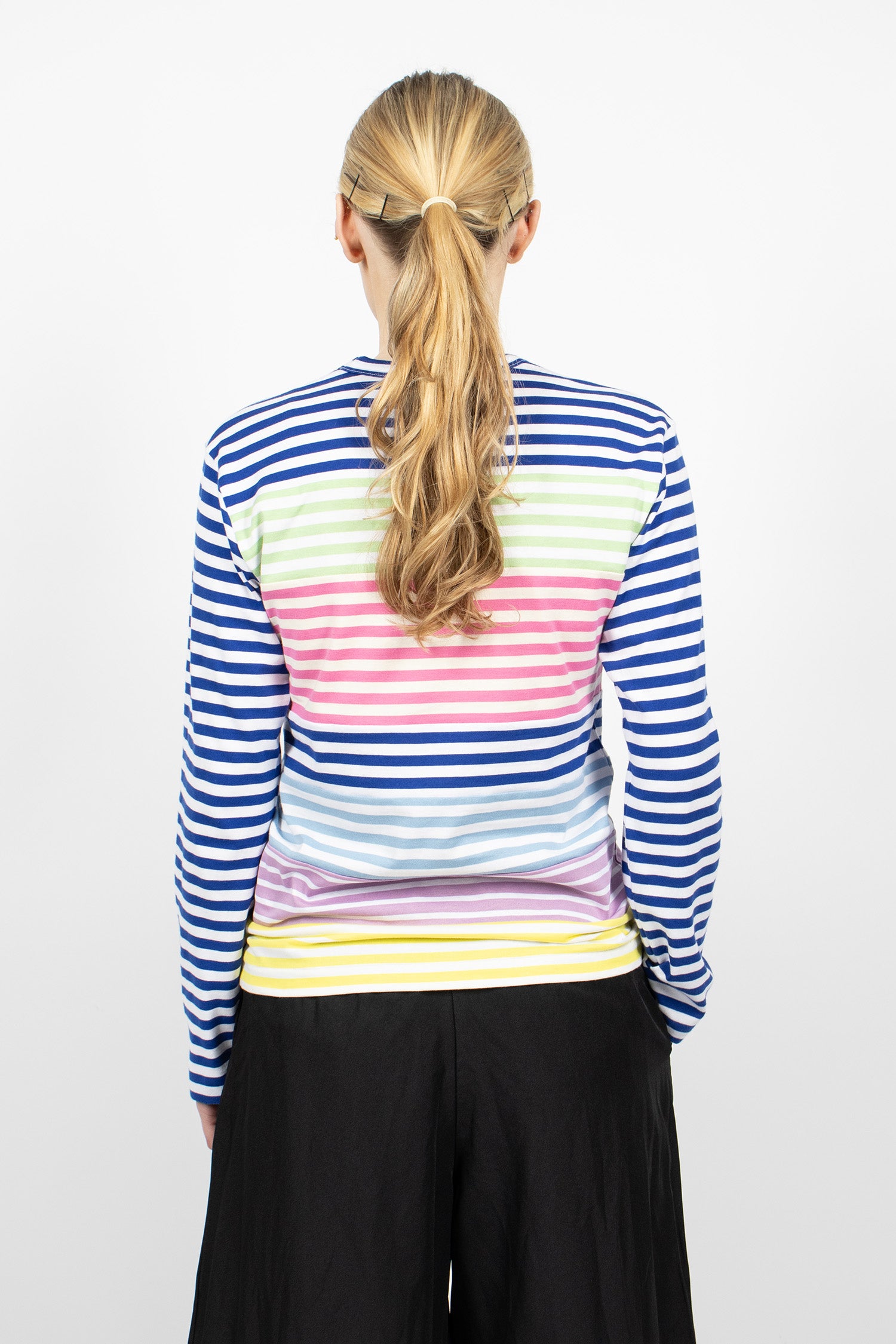 Patchwork L/S T-Shirt Multi Stripe