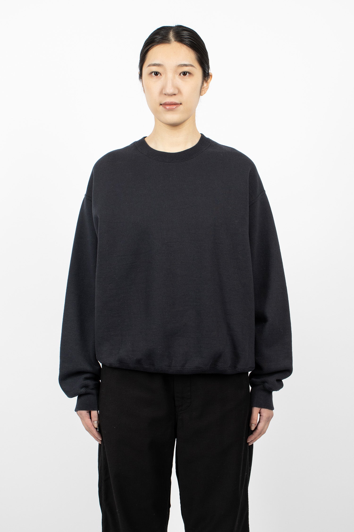 Cotton Jersey Sweatshirt Dark Navy