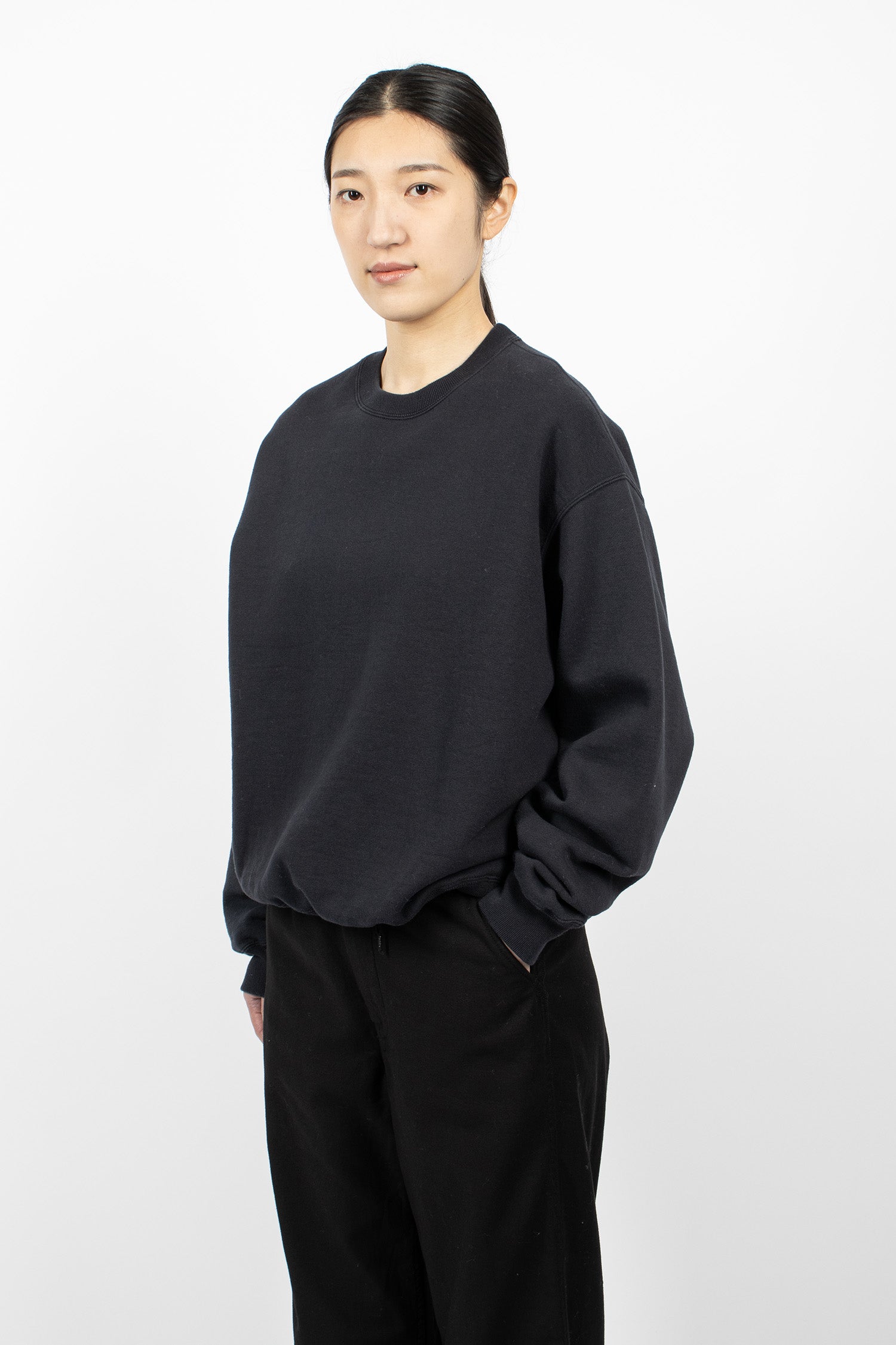 Cotton Jersey Sweatshirt Dark Navy