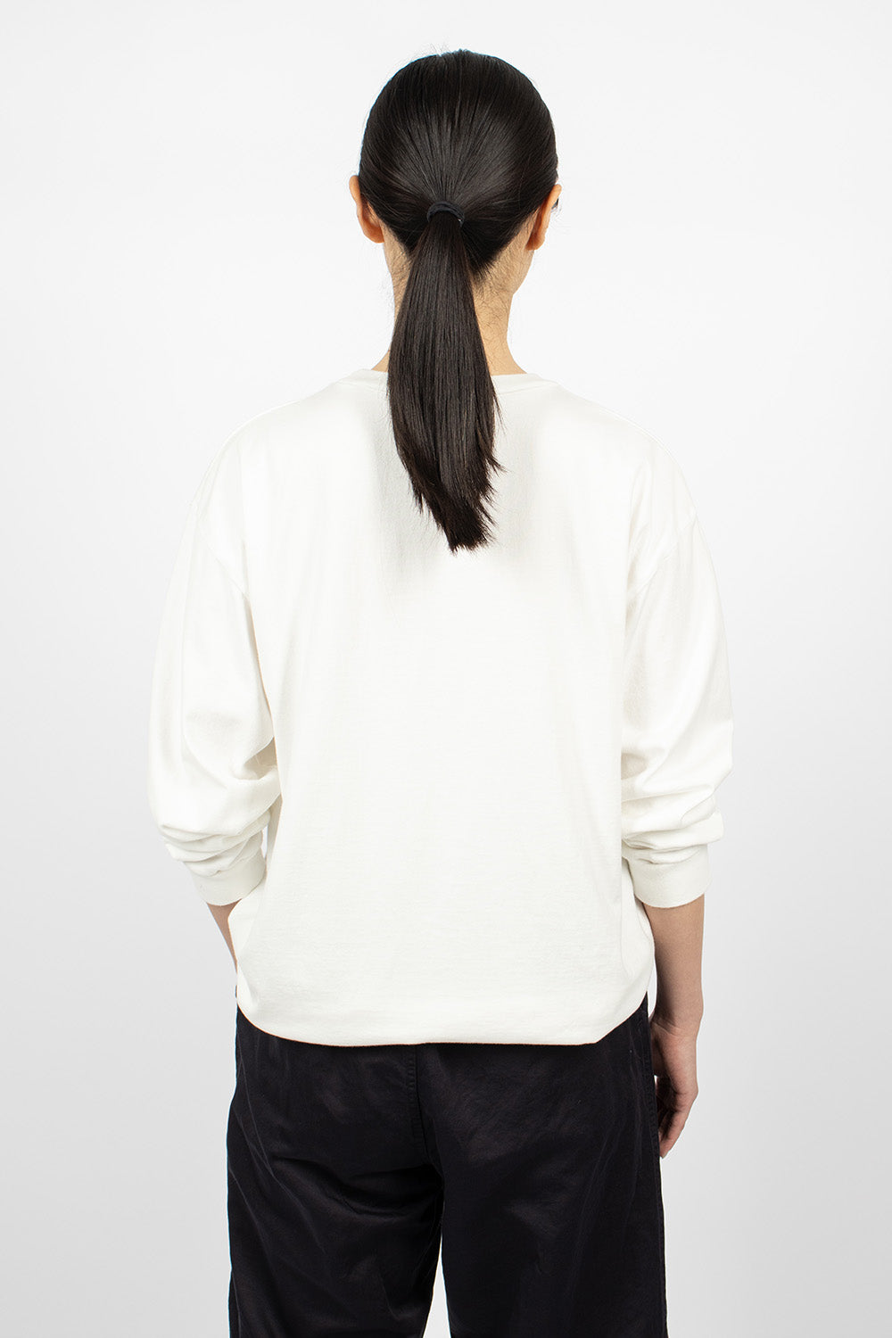 Photo Print Long Sleeve T-Shirt White