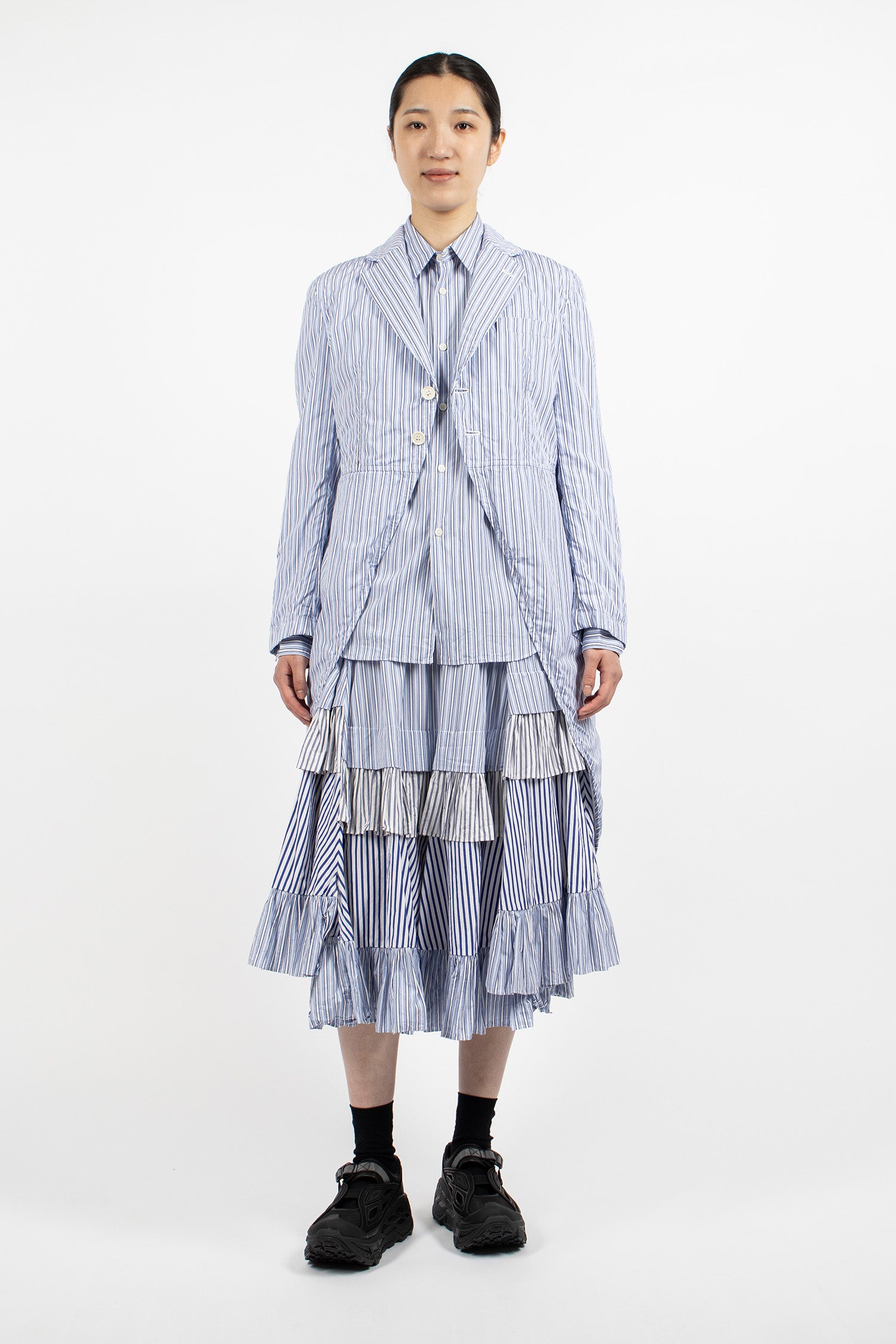 Tail Longline Jacket Sax/White/Navy