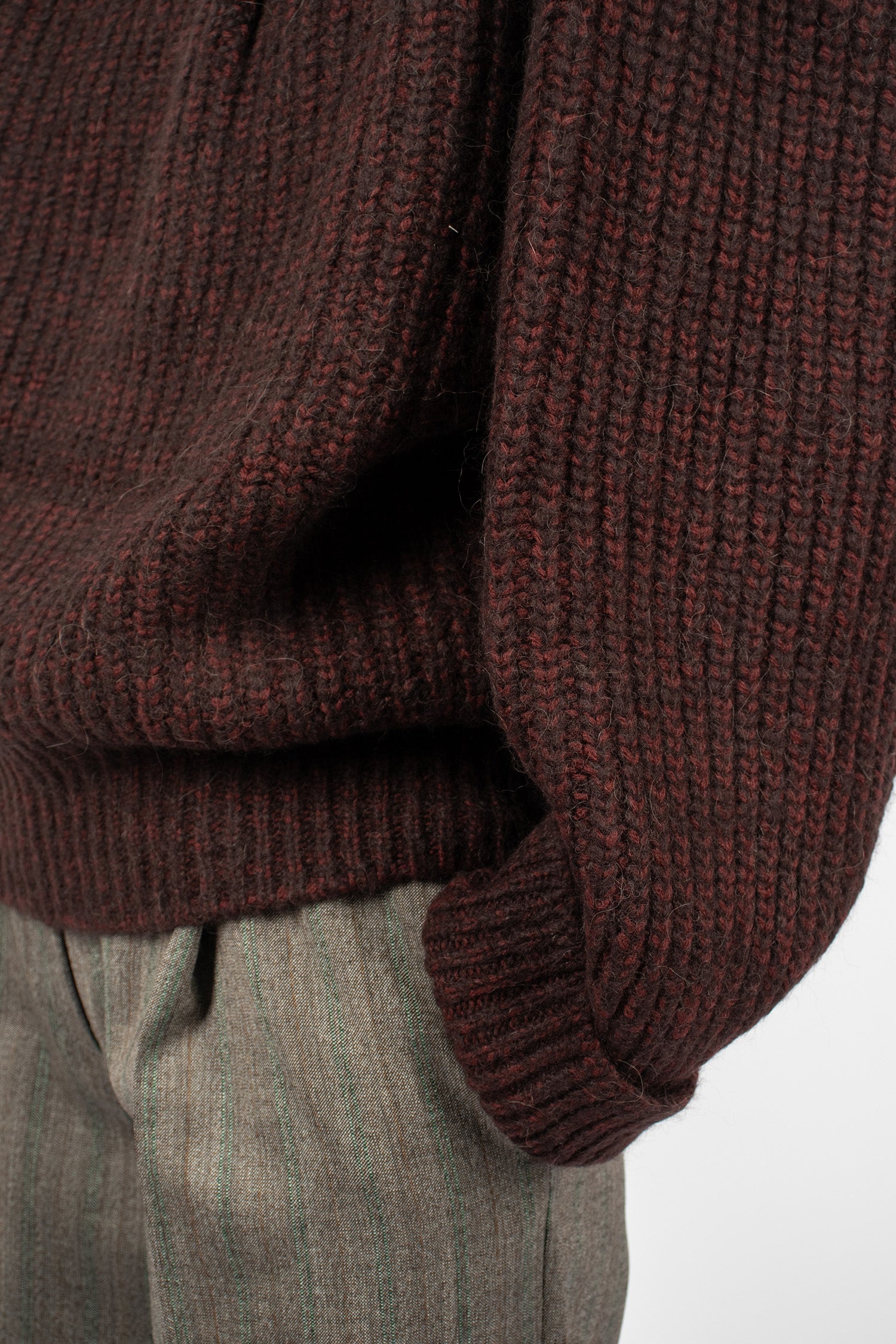 Embellished Sweater Wine