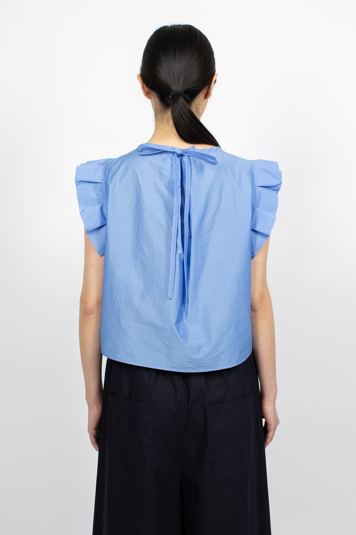 Tidy Sleeveless Top Blue