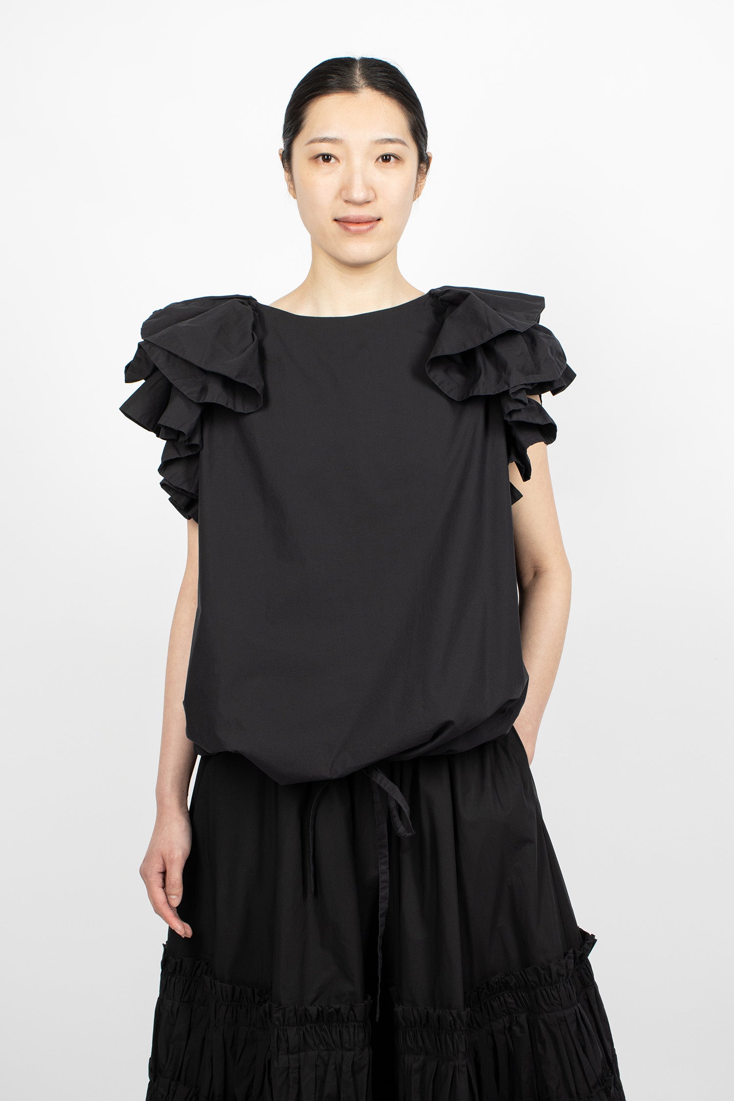 Froufrou Top Black