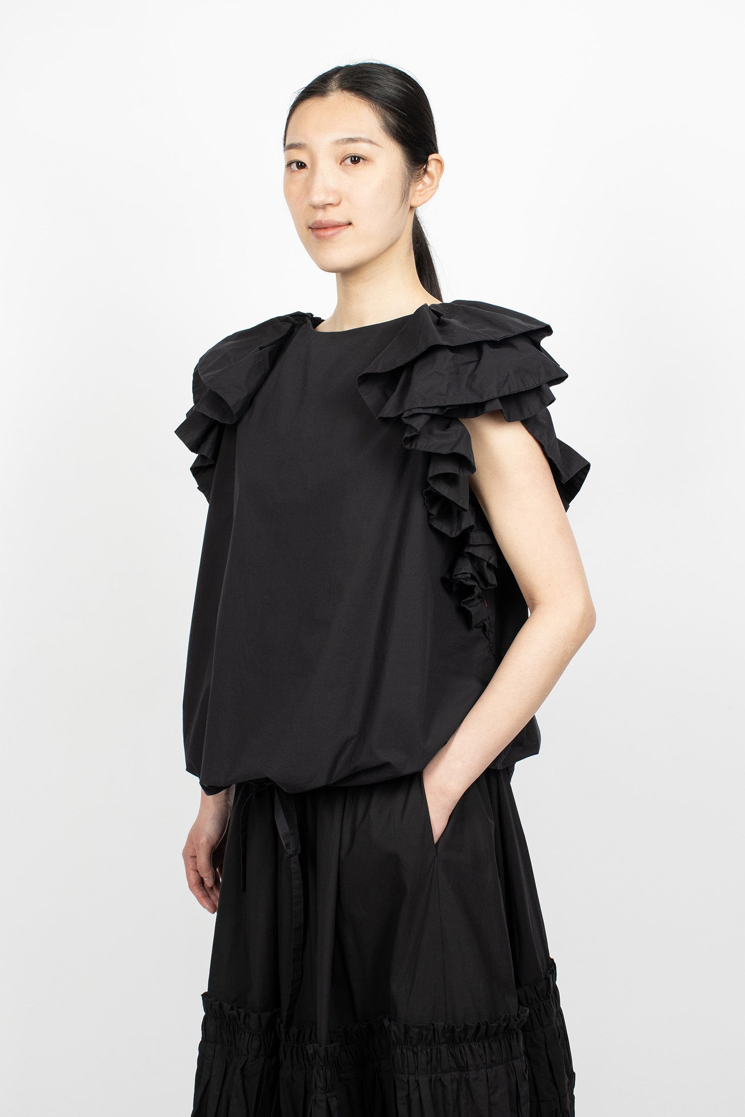 Froufrou Top Black