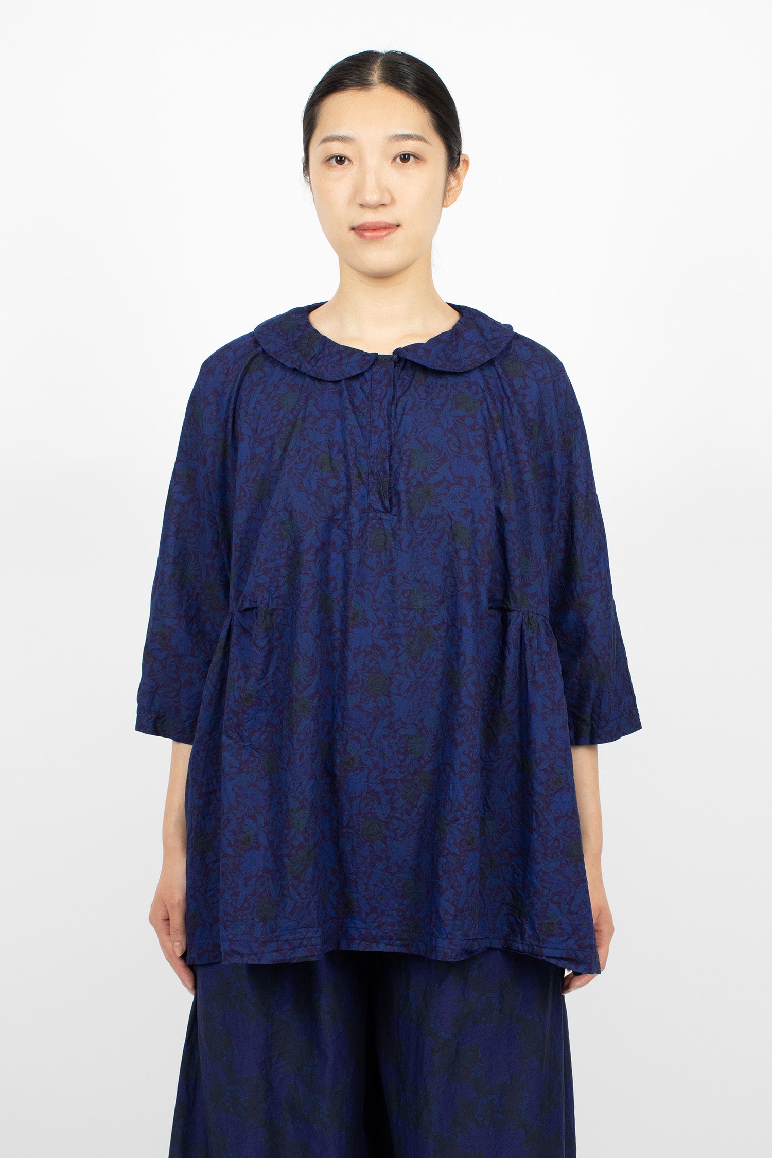 Washed Shirt Dyed Royal Blue